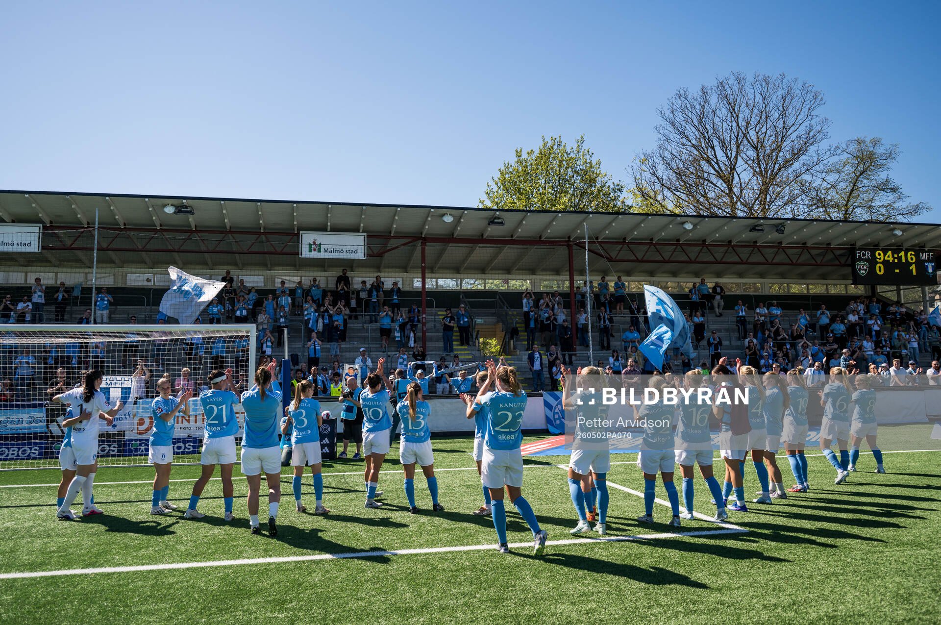 Malmö FFs spelare jublar