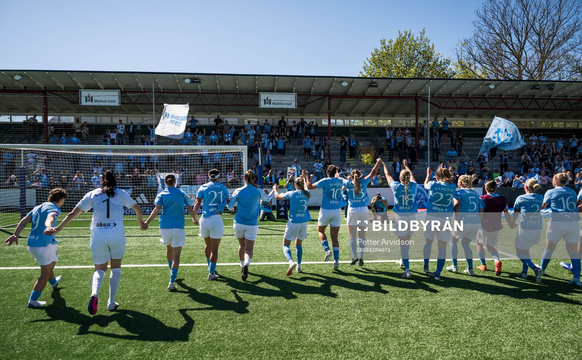 Malmö FFs spelare jublar