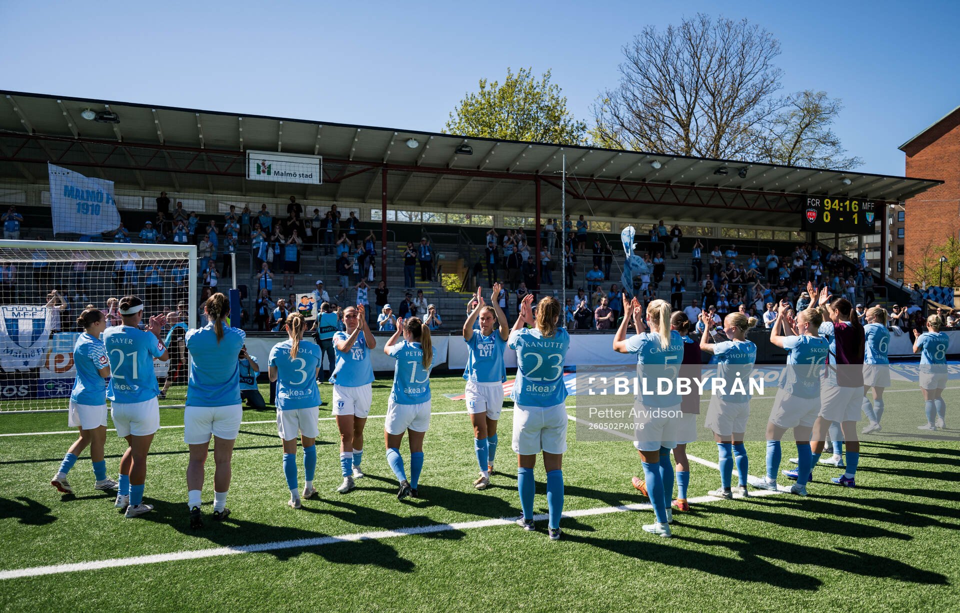 Malmö FFs spelare jublar