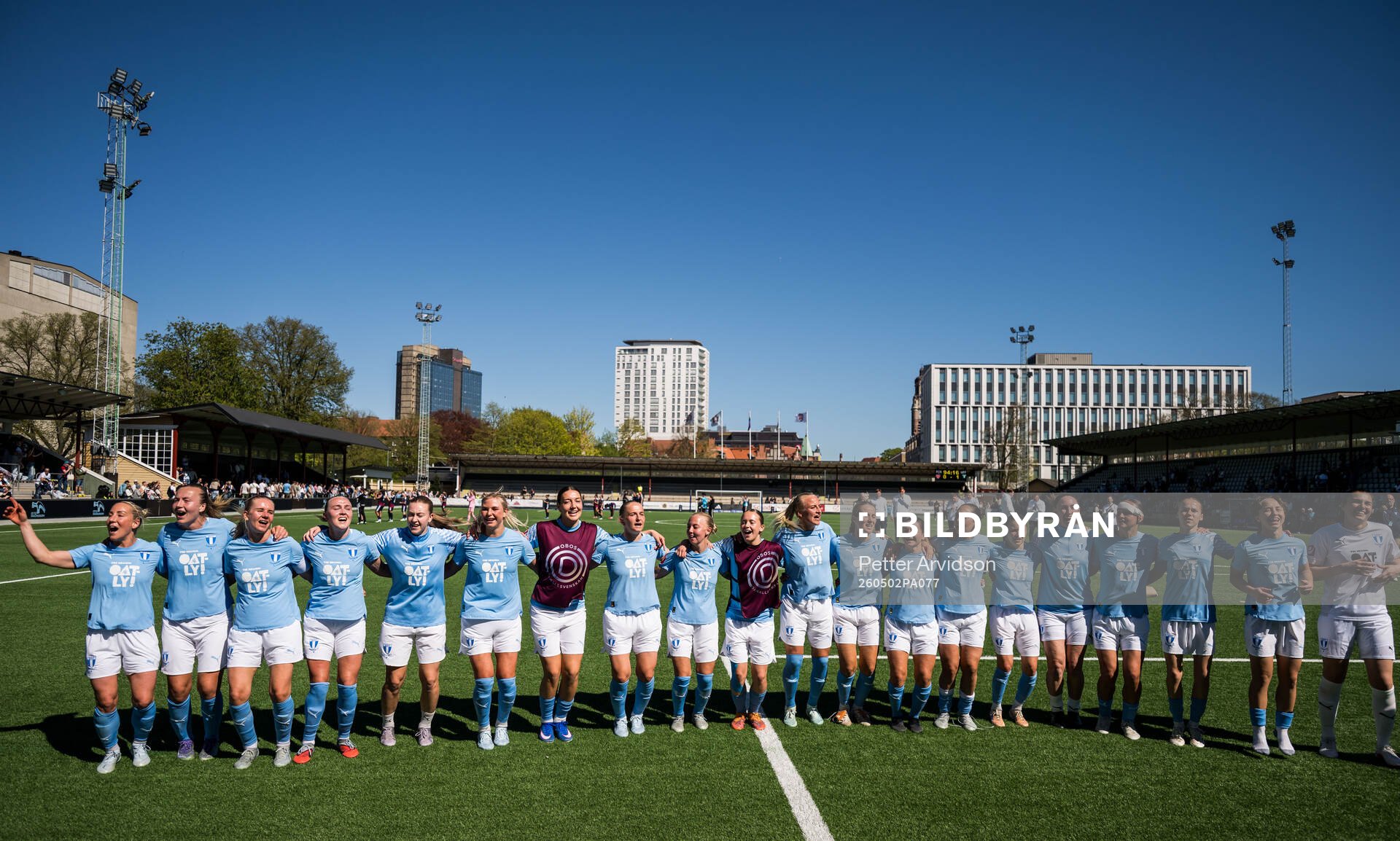 Malmö FFs spelare jublar