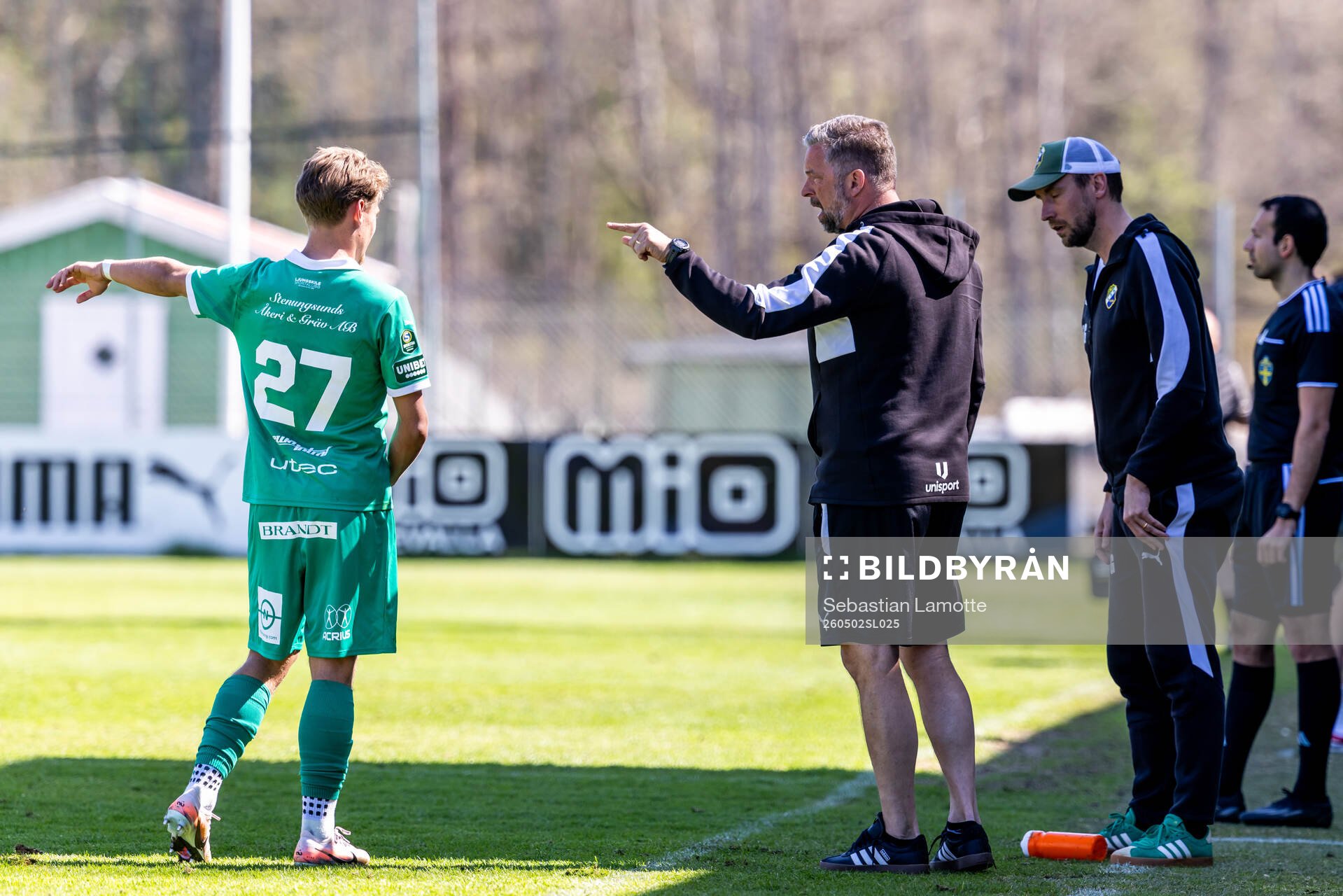 Ljungskiles Alfons Borén och Ljungskiles tränare Joakim