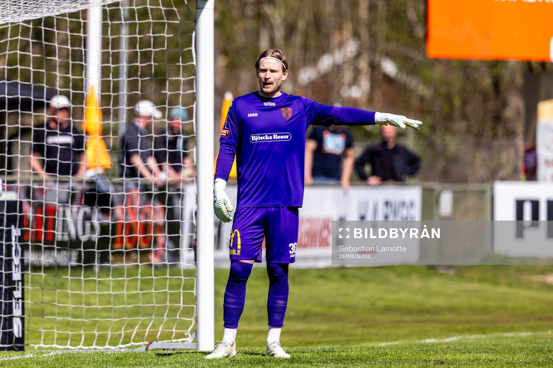 Nordic Uniteds målvakt William Eskelinen