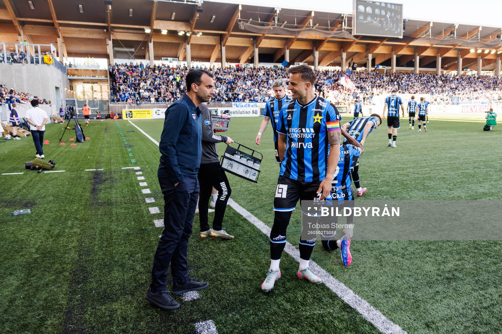 Sirius tränare Andreas Engelmark och Henrik Rönnlöf