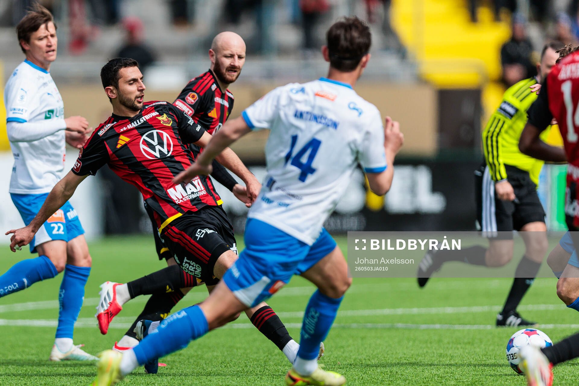 under fotbollsmatchen i Superettan mellan Östersund och