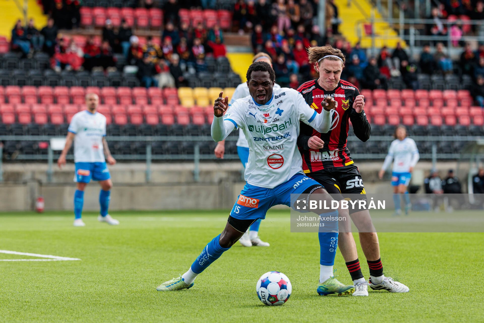 under fotbollsmatchen i Superettan mellan Östersund och
