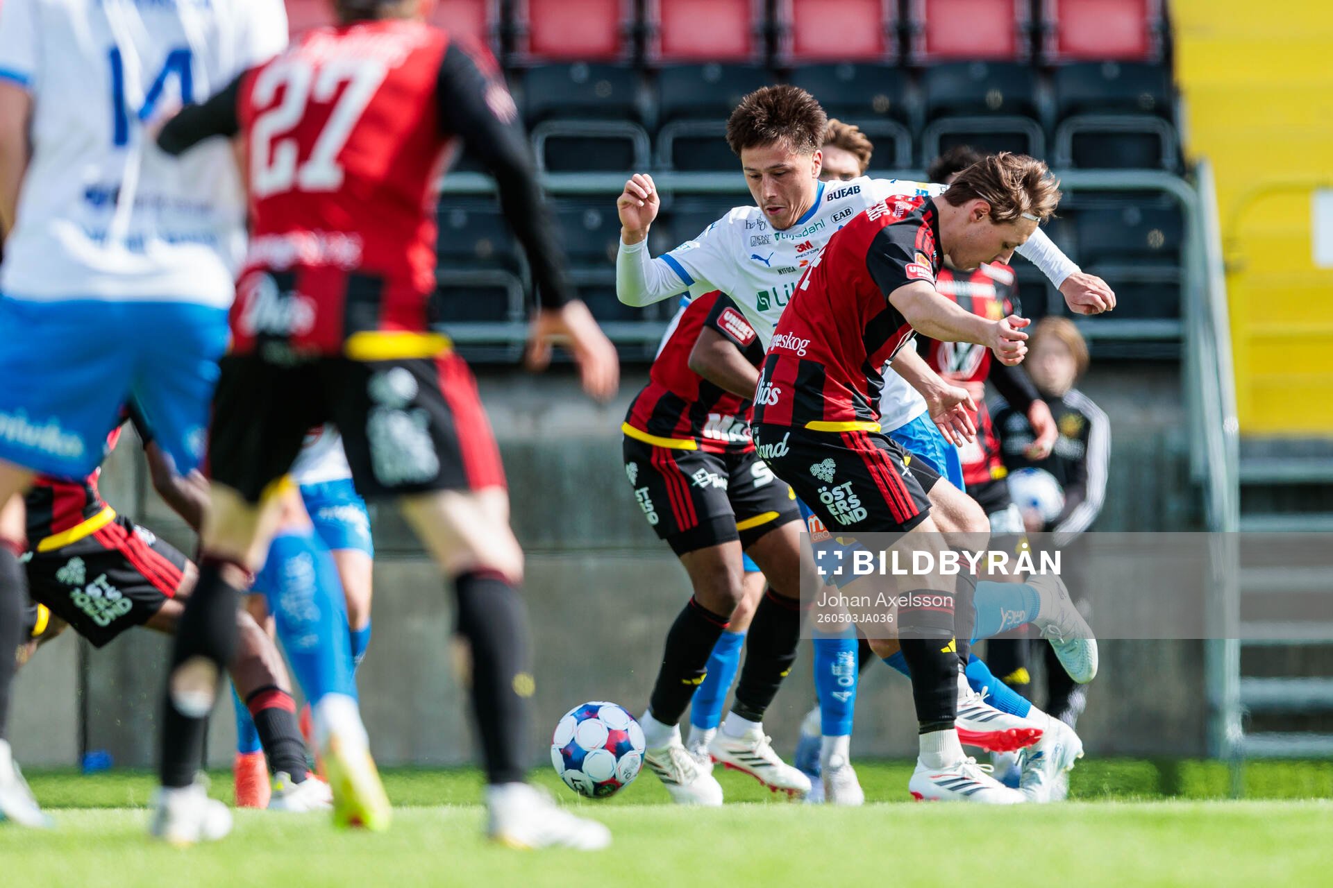 under fotbollsmatchen i Superettan mellan Östersund och