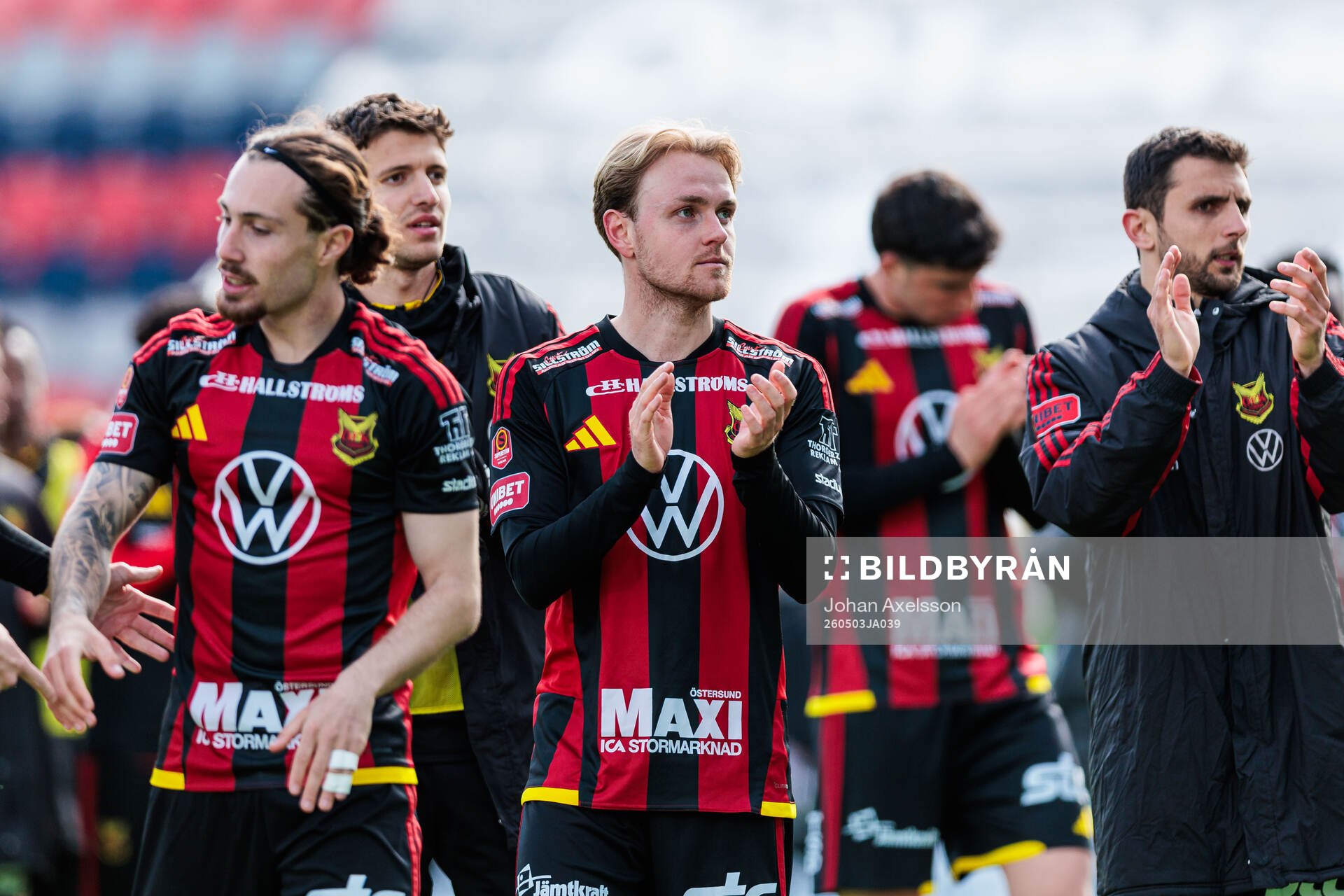 Östersunds Simon Marklund jublar