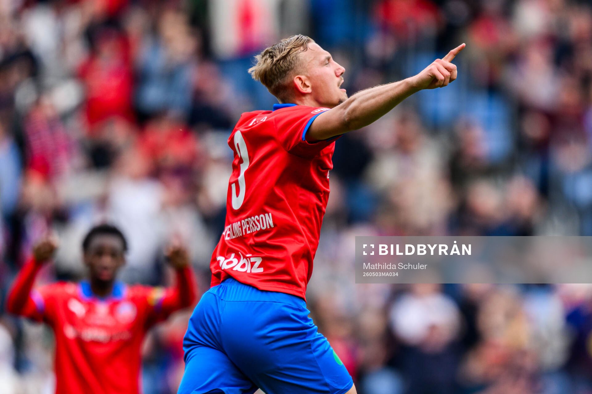 Helsingborgs Jakob Voelkerling Persson jublar
