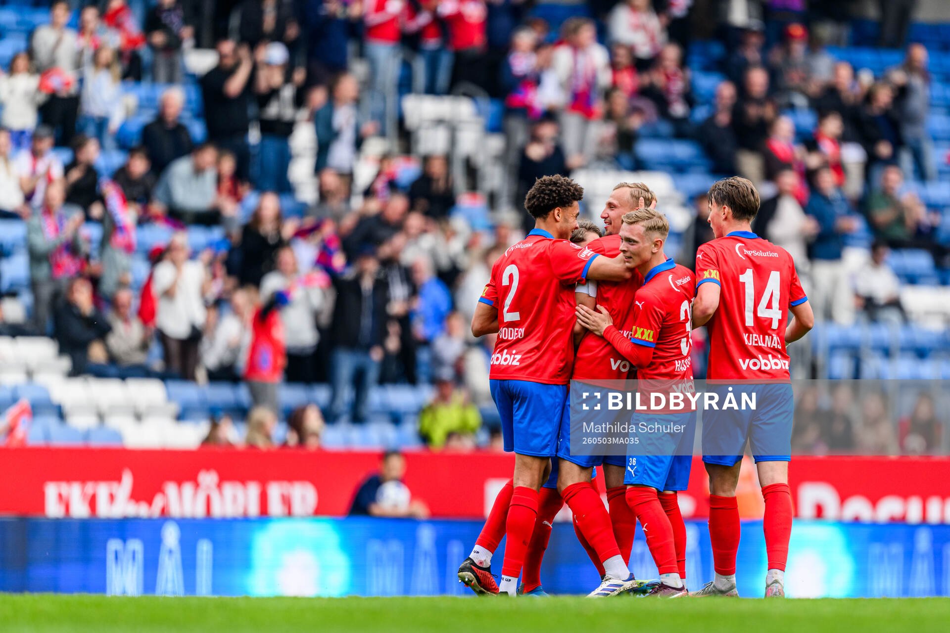Helsingborgs Jakob Voelkerling Persson jublar