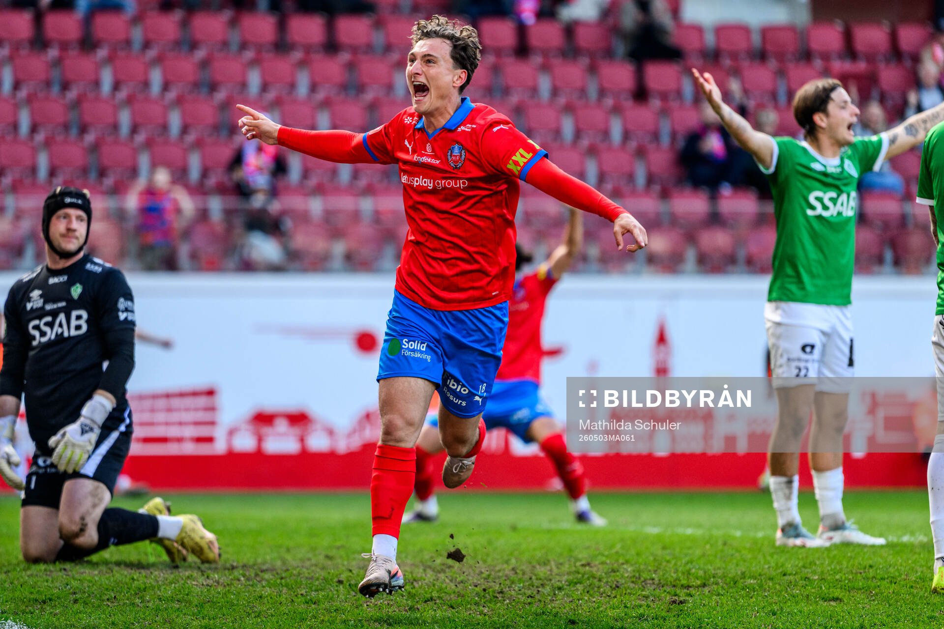 Helsingborgs Casper Ljung Hofvendahl jublar