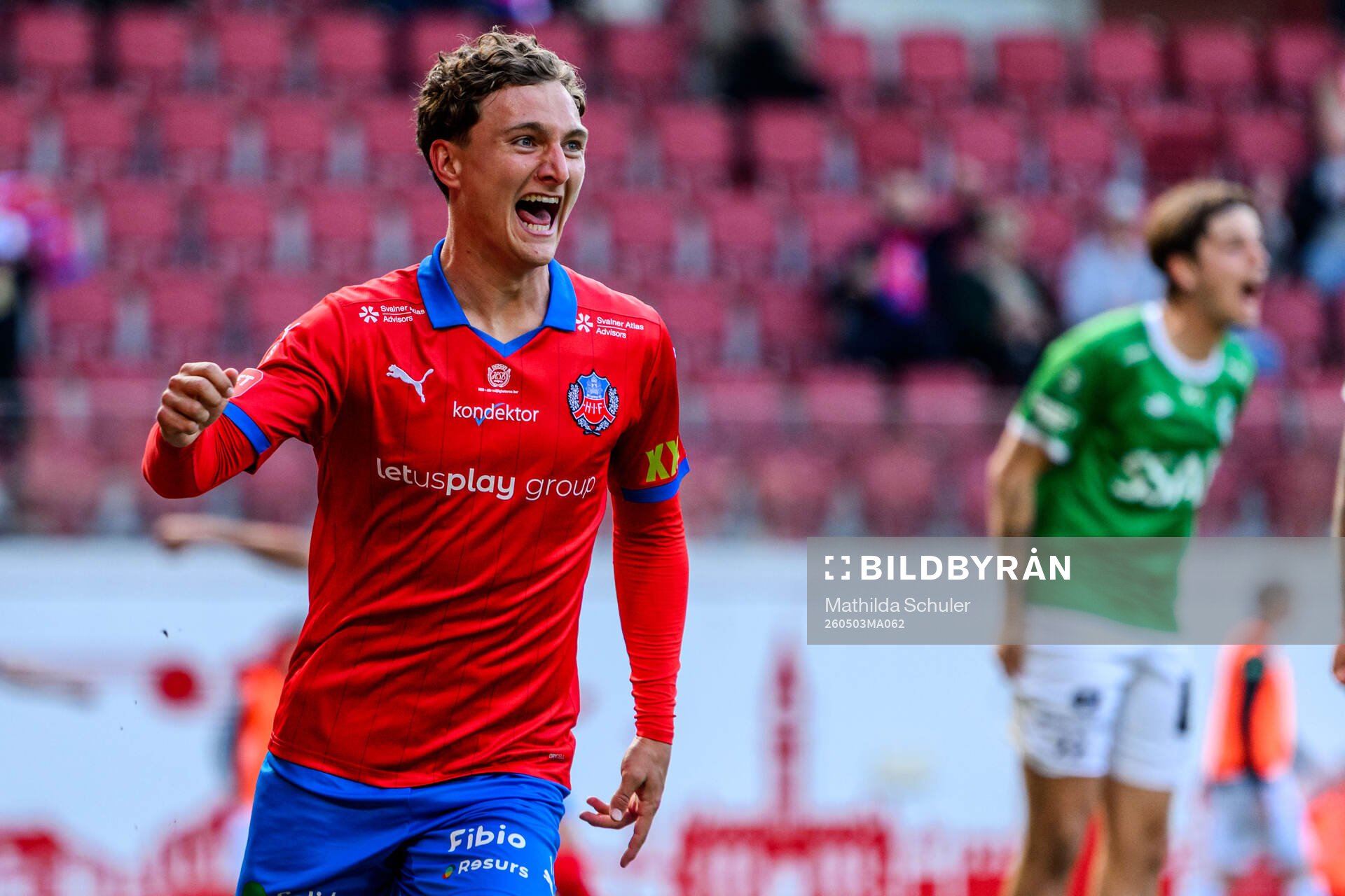 Helsingborgs Casper Ljung Hofvendahl jublar