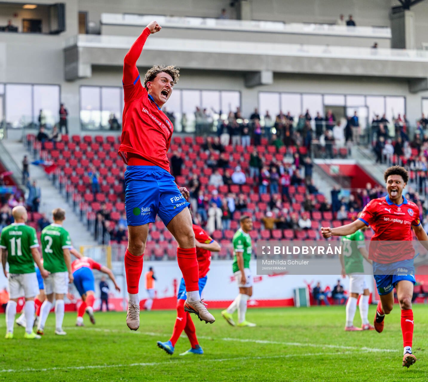 Helsingborgs Casper Ljung Hofvendahl jublar
