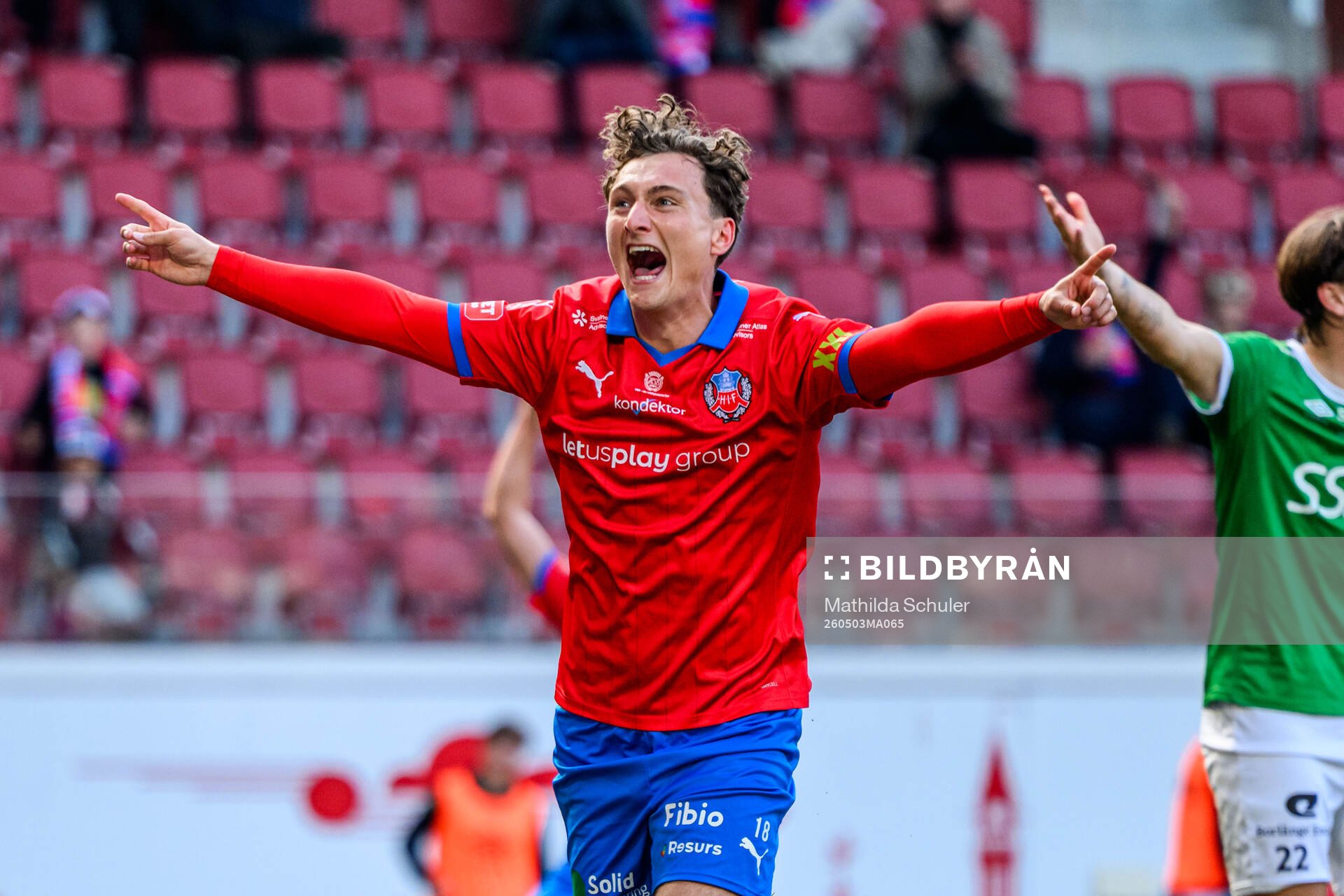 Helsingborgs Casper Ljung Hofvendahl jublar