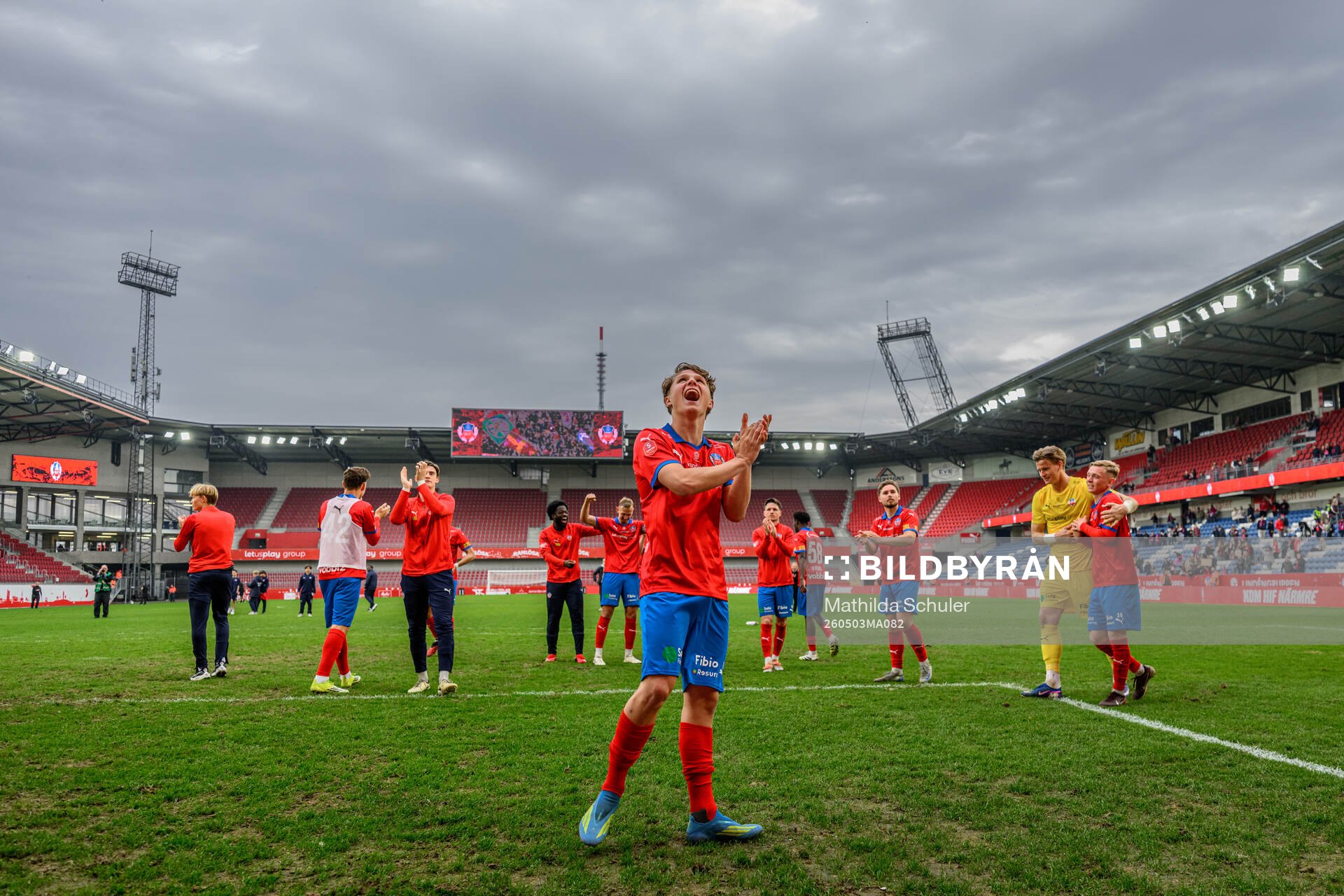 Helsingborgs Lucas Landgren Persson jublar