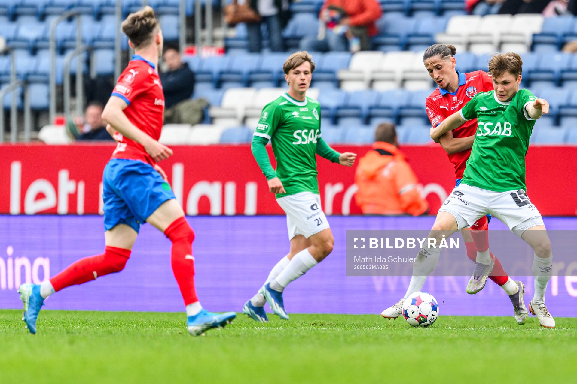 Helsingborgs Ervin Gigovic och Brages Gustav Berggren