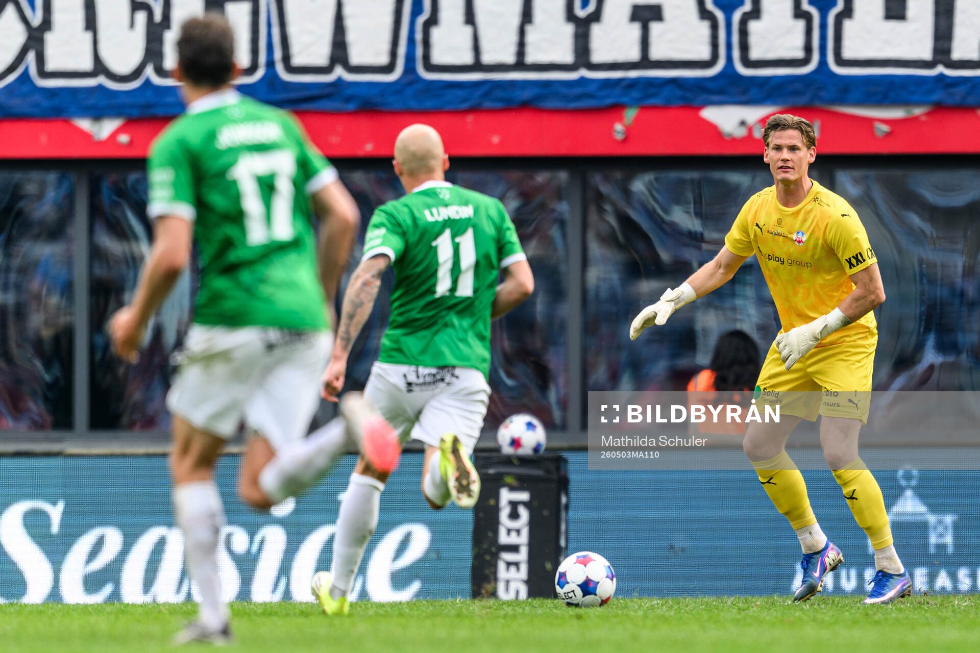 Helsingborgs målvakt Johan Brattberg
