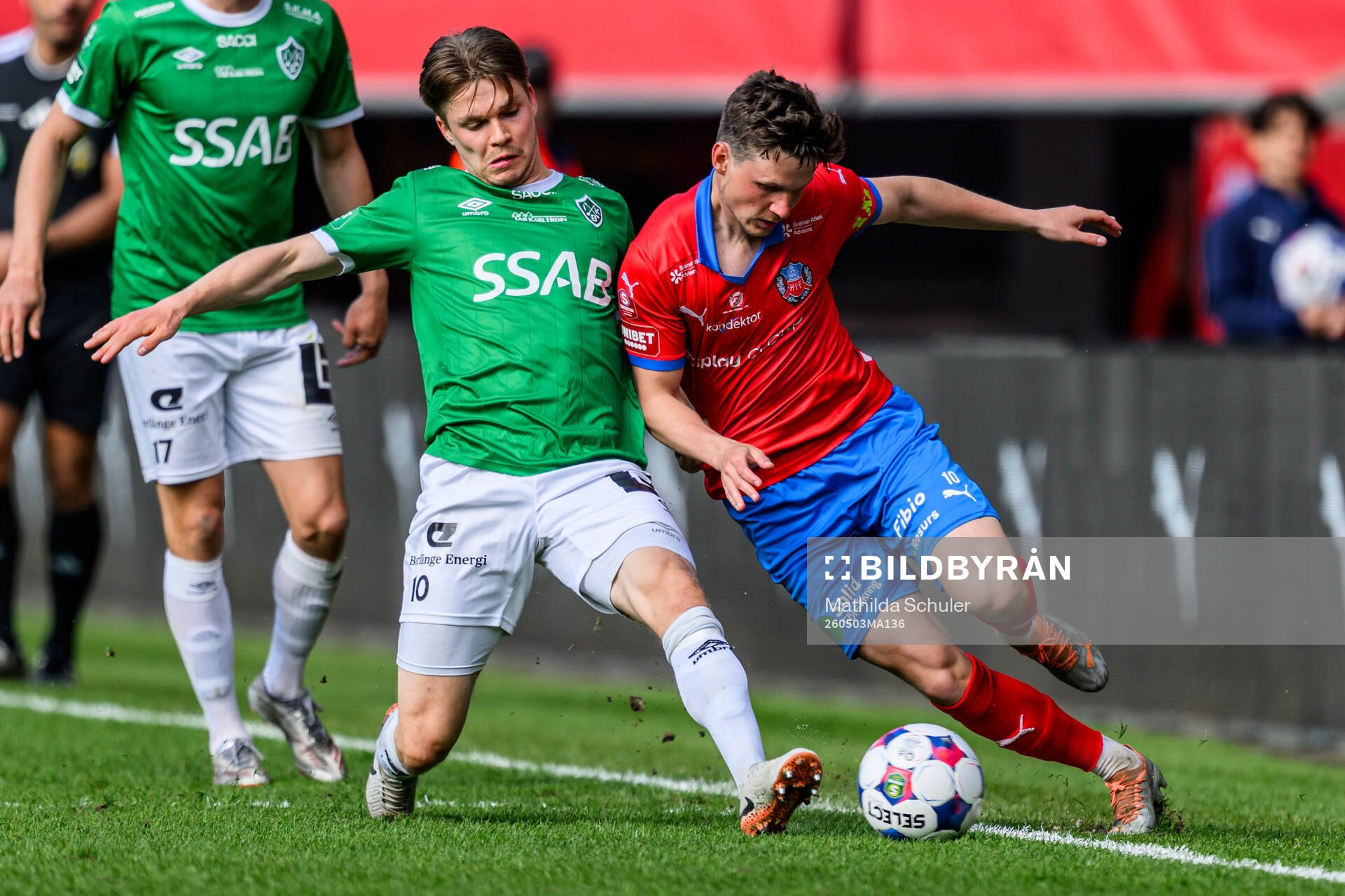 Brages Gustav Berggren och Helsingborgs Max Svensson