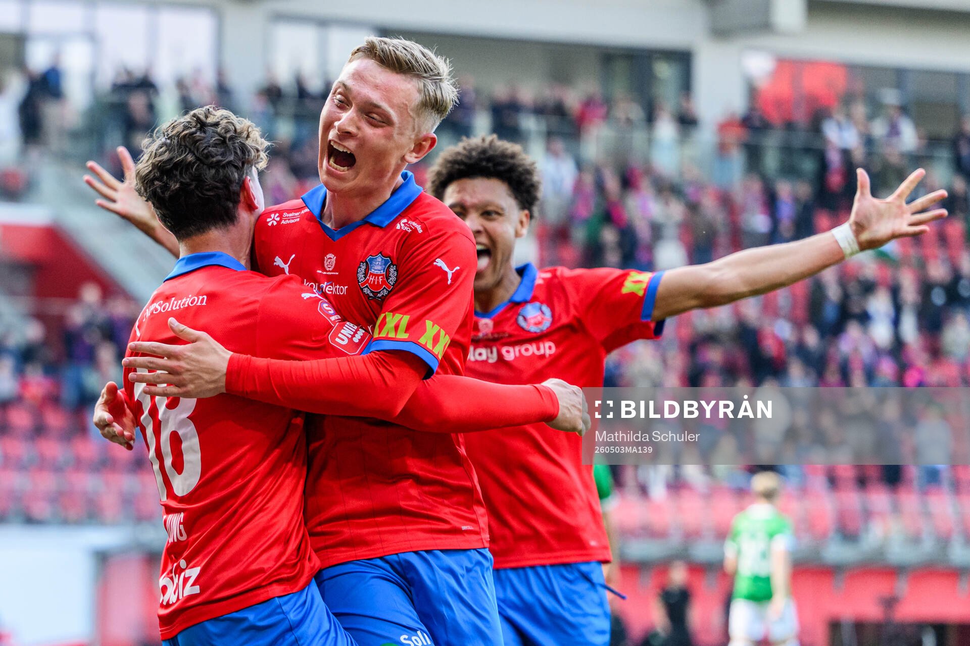 Helsingborgs Casper Ljung Hofvendahl jublar