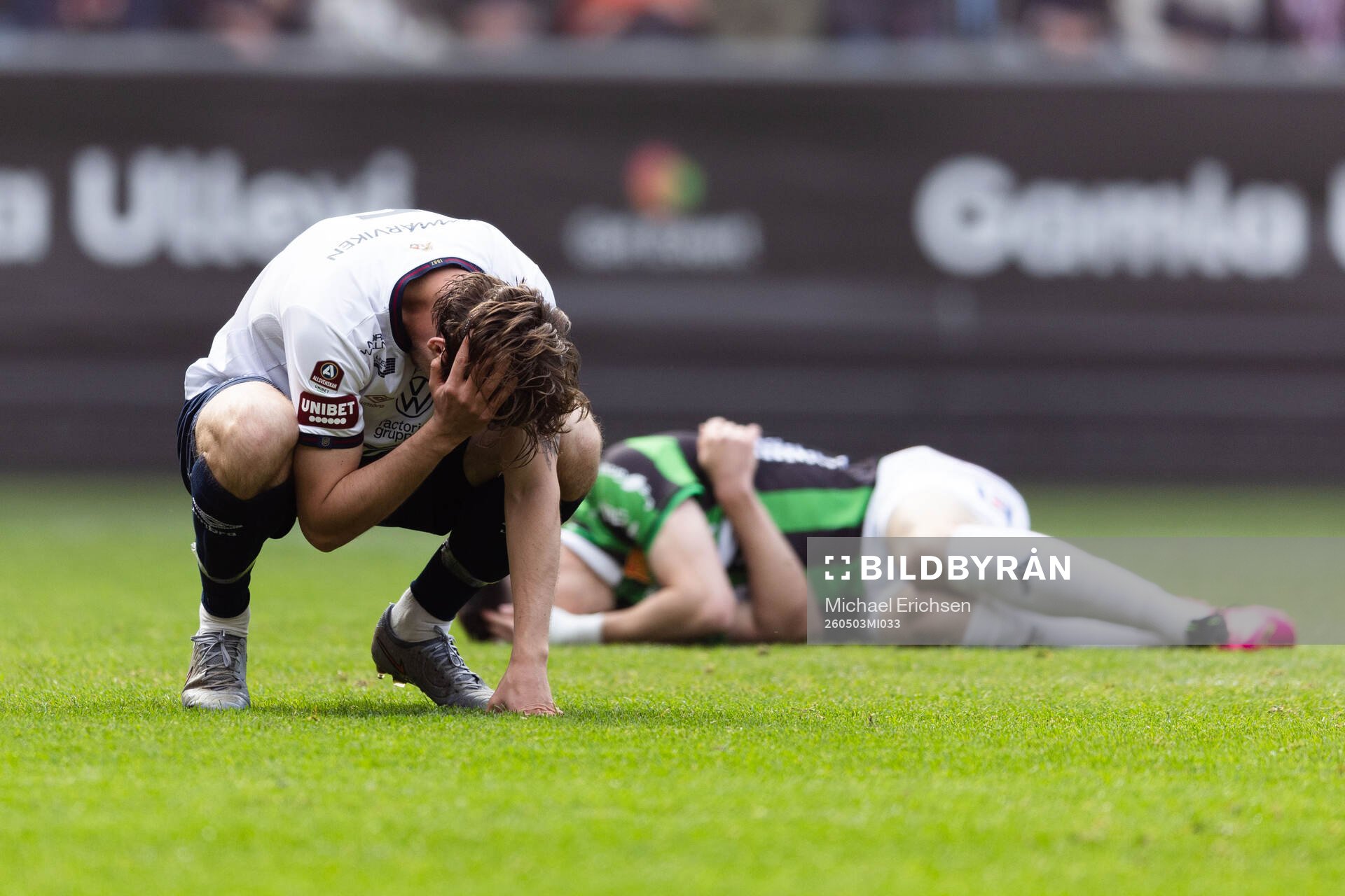 Örgrytes Christoffer Styffe och GAIS Samuel Salter har ont
