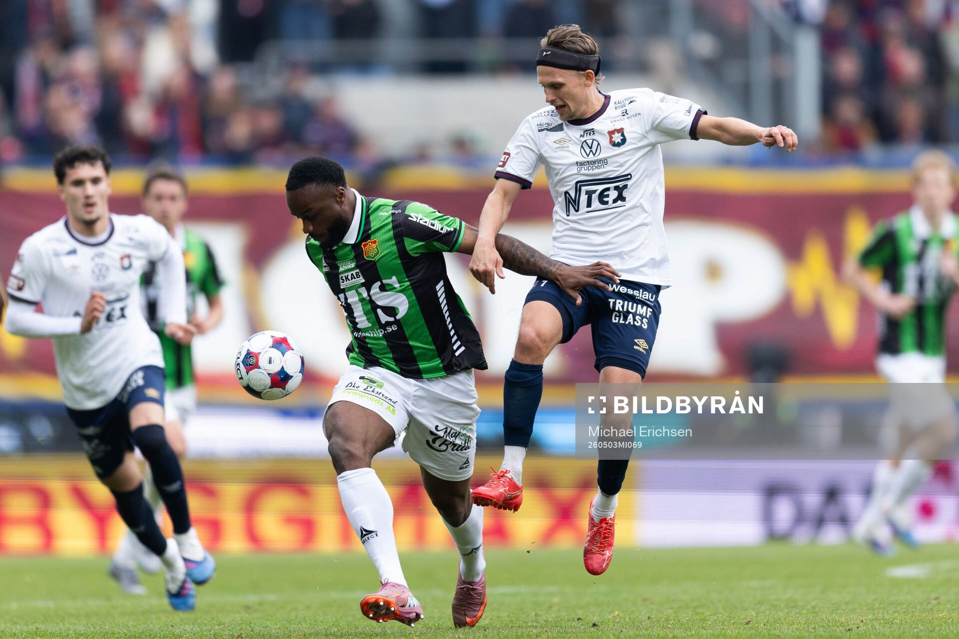 GAIS Shalom Ekong och Örgrytes Charlie Vindehall