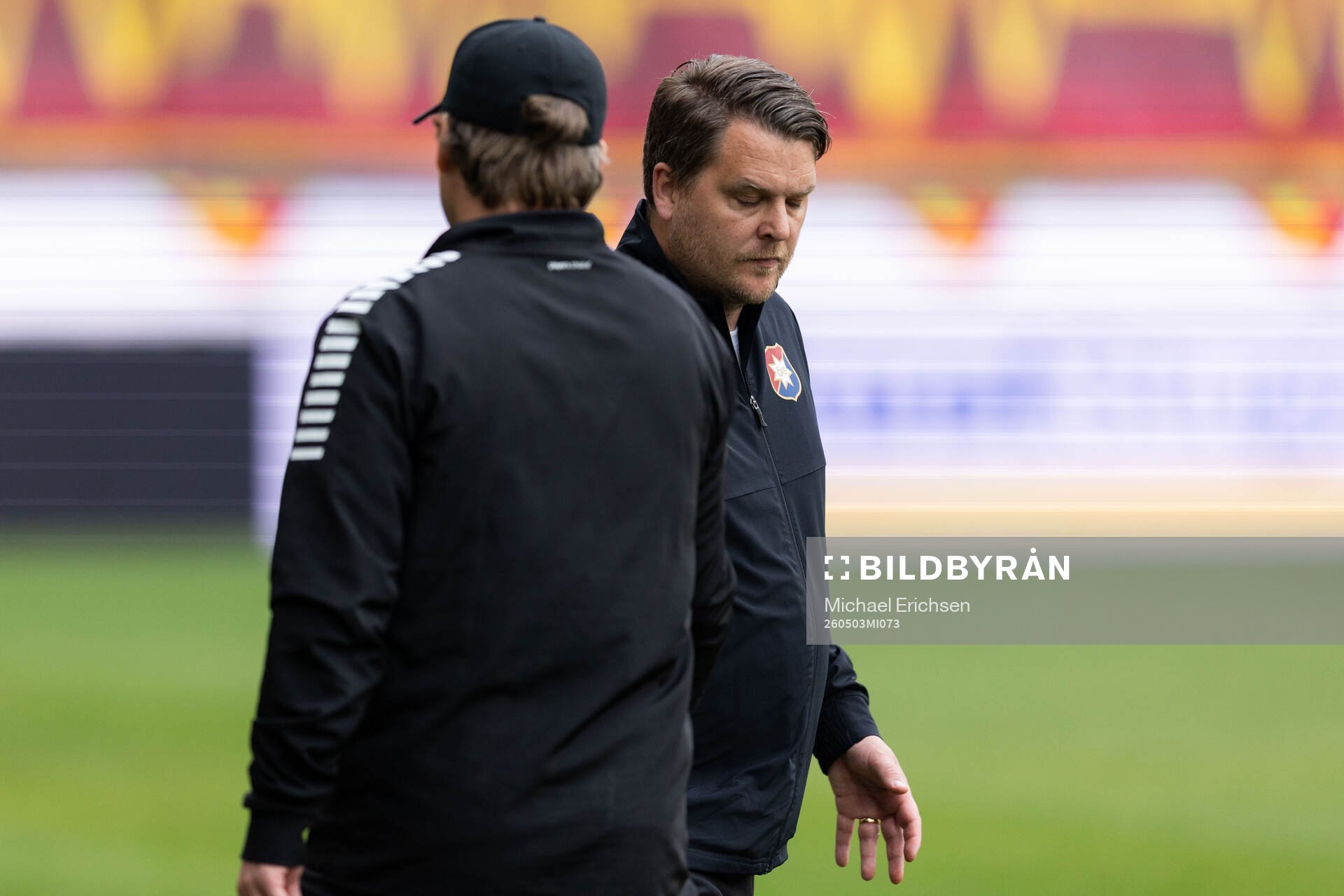 Örgrytes tränare Andreas Holmberg och GAIS tränare
