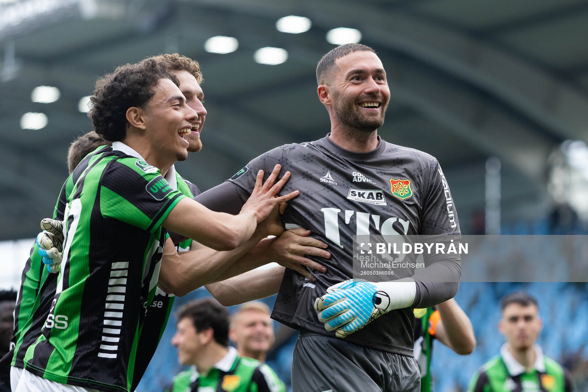 GAIS Anes Cardaklija, Mohamed Bawa och målvakt Mergim