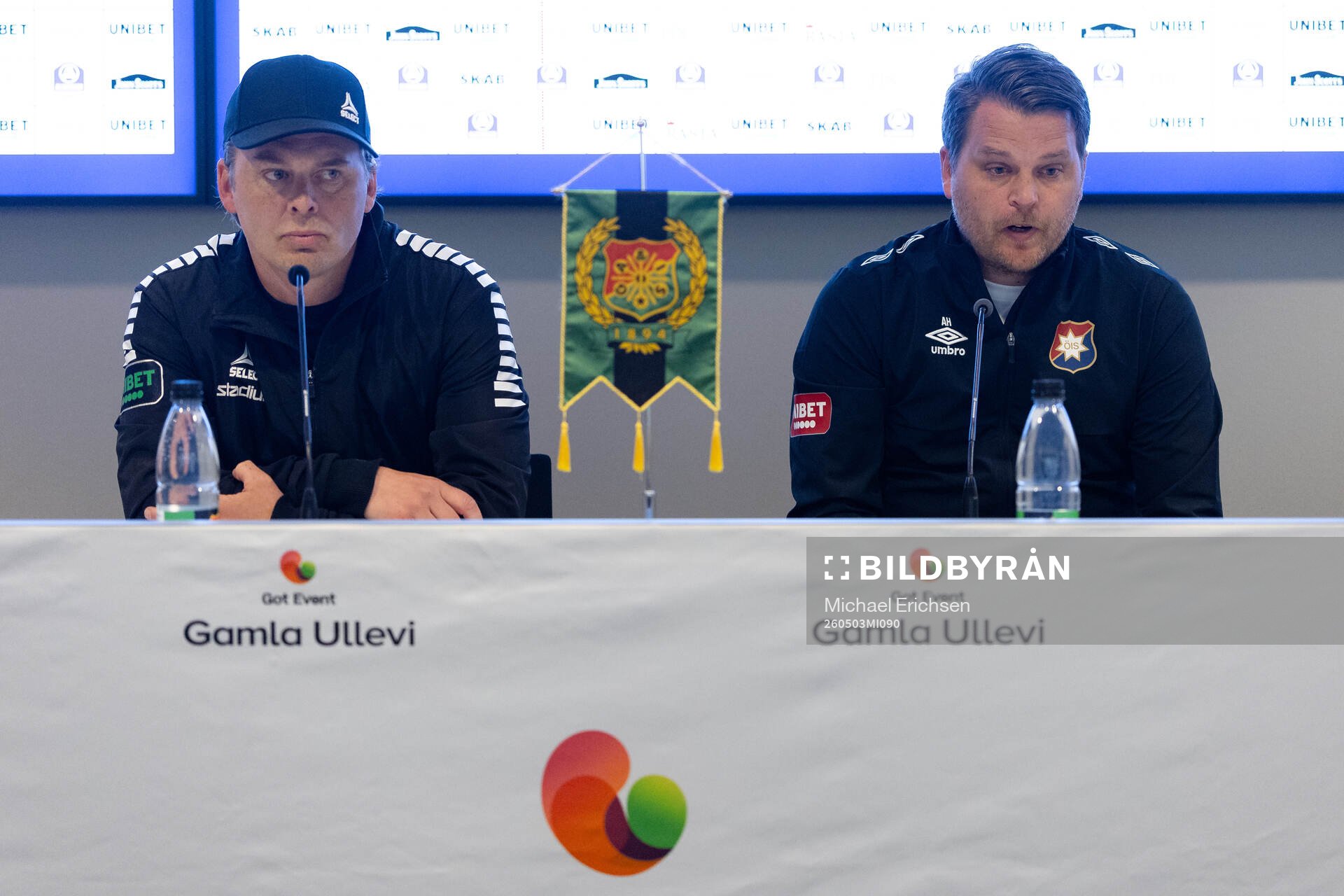 GAIS tränare Fredrik Holmberg och Örgrytes tränare