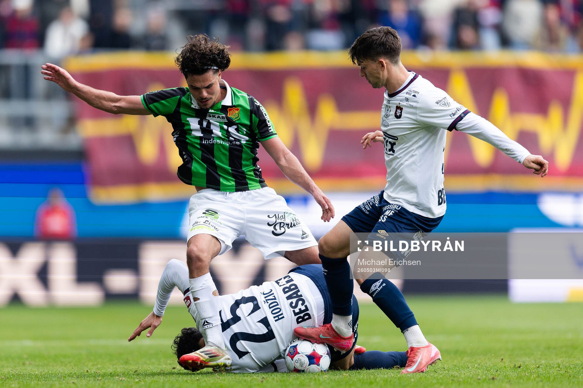 GAIS William Milovanovic och Örgrytes Demirel Hodzic och