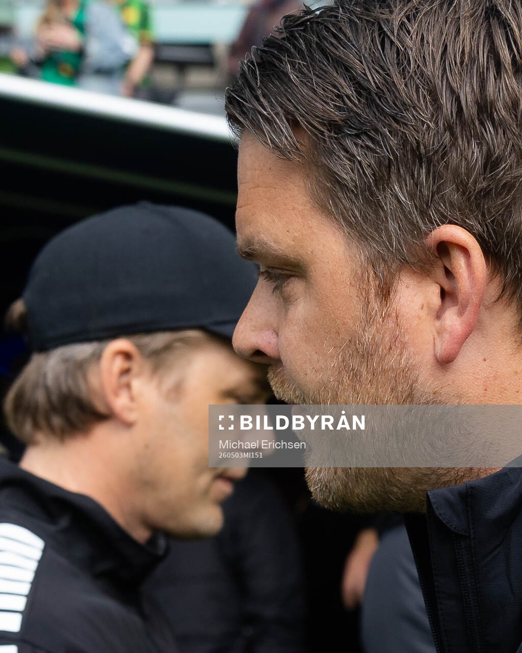 GAIS tränare Fredrik Holmberg och Örgrytes tränare