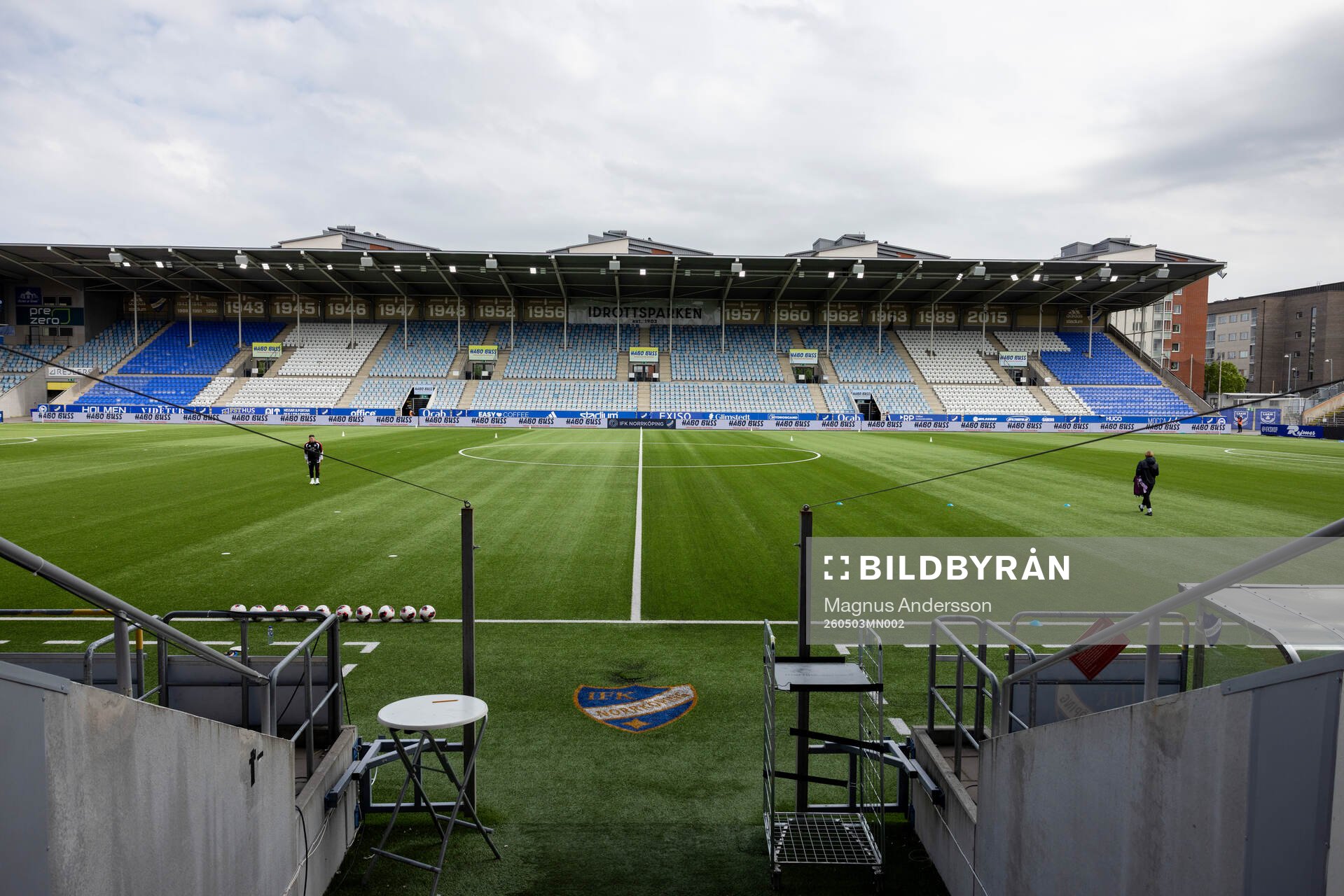 Interiör vy av Norrköpings Idrottspark