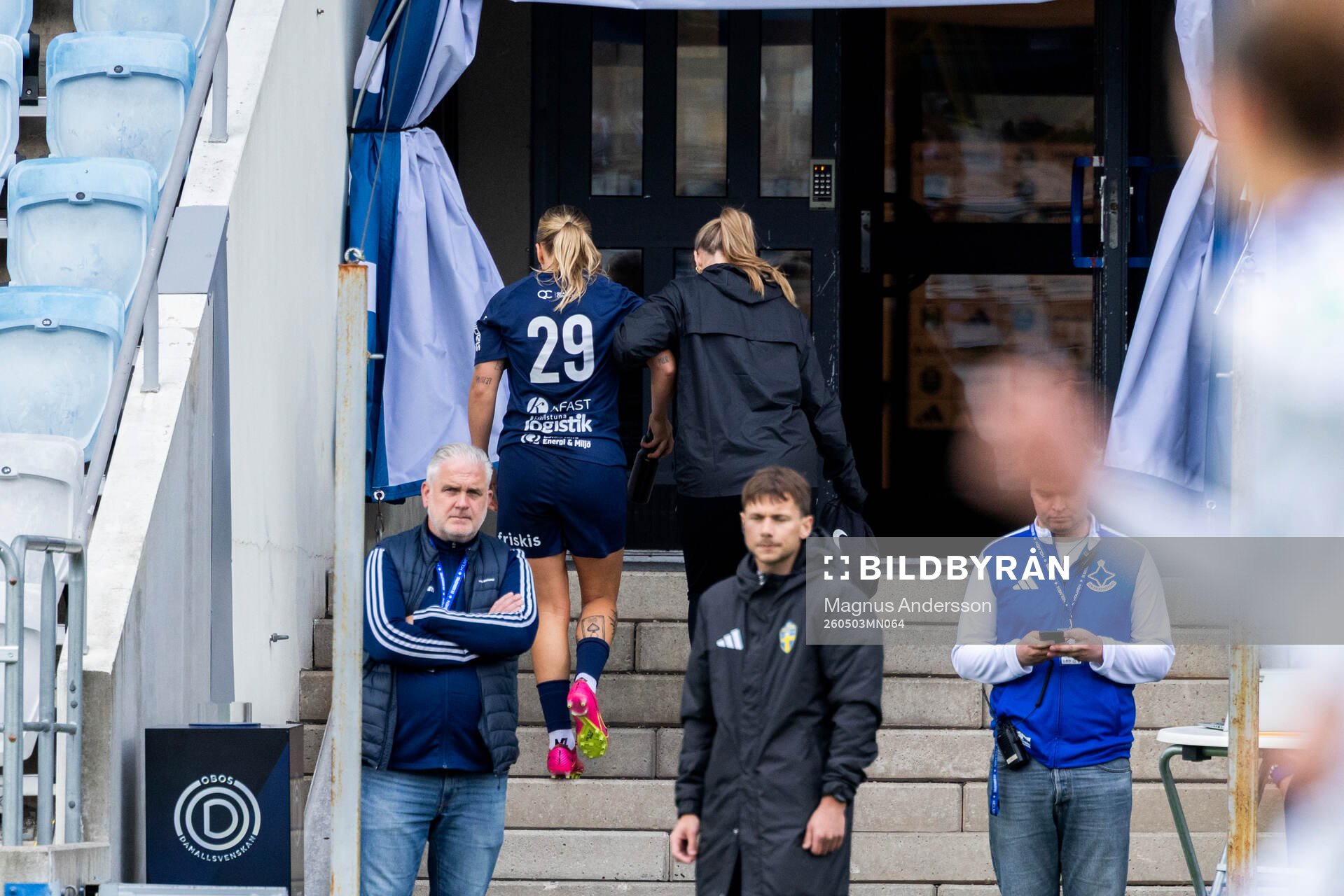 Eskilstuna United DFFs Linnea Prambrant skadad