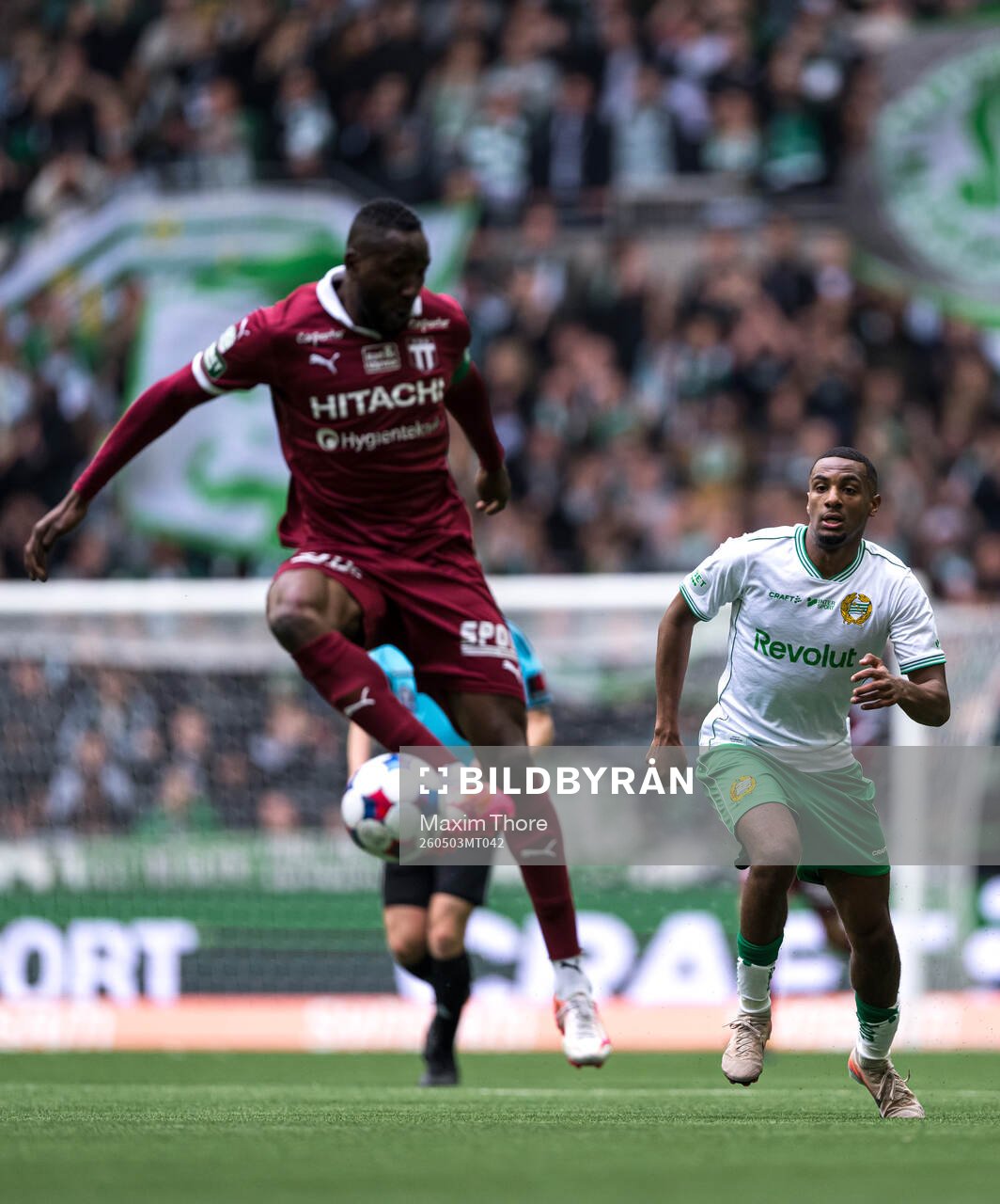 Västerås Frederic Nsabiyumva och Hammarbys Paulos Abraham
