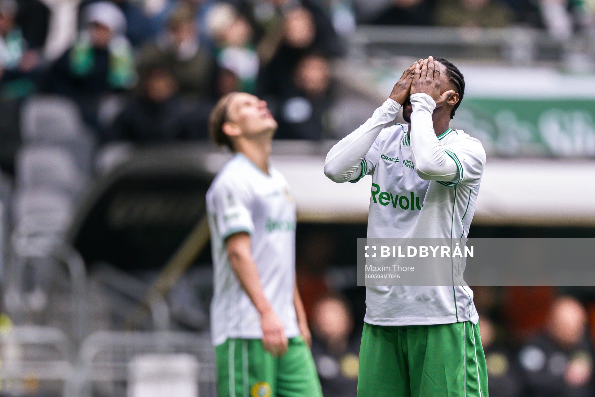 Hammarbys Frank Junior Adjei deppar