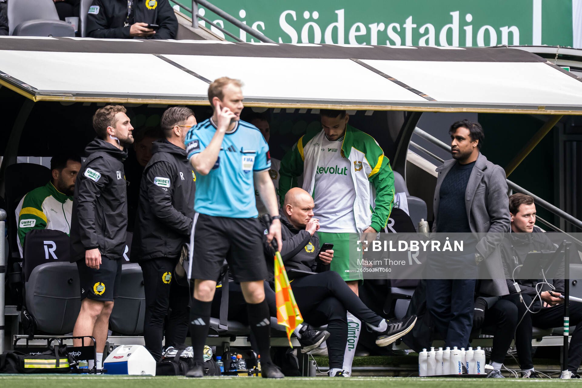 Hammarbys Nikola Vasic och tränare Kalle Karlsson