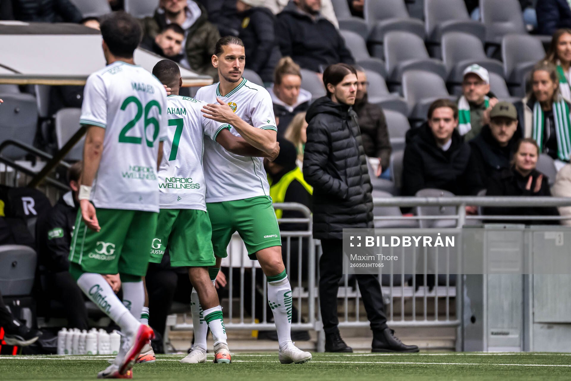 Hammarbys Paulos Abraham och Nikola Vasic