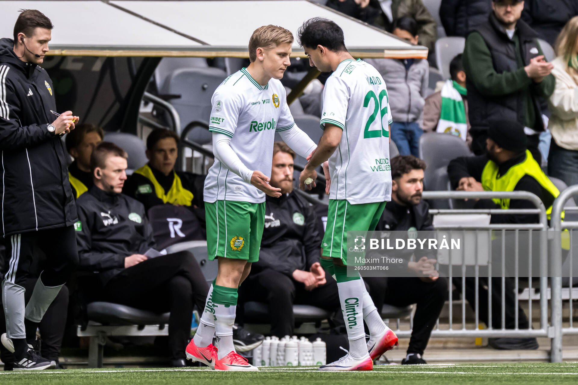Hammarbys Dennis Collander och Montader Madjed