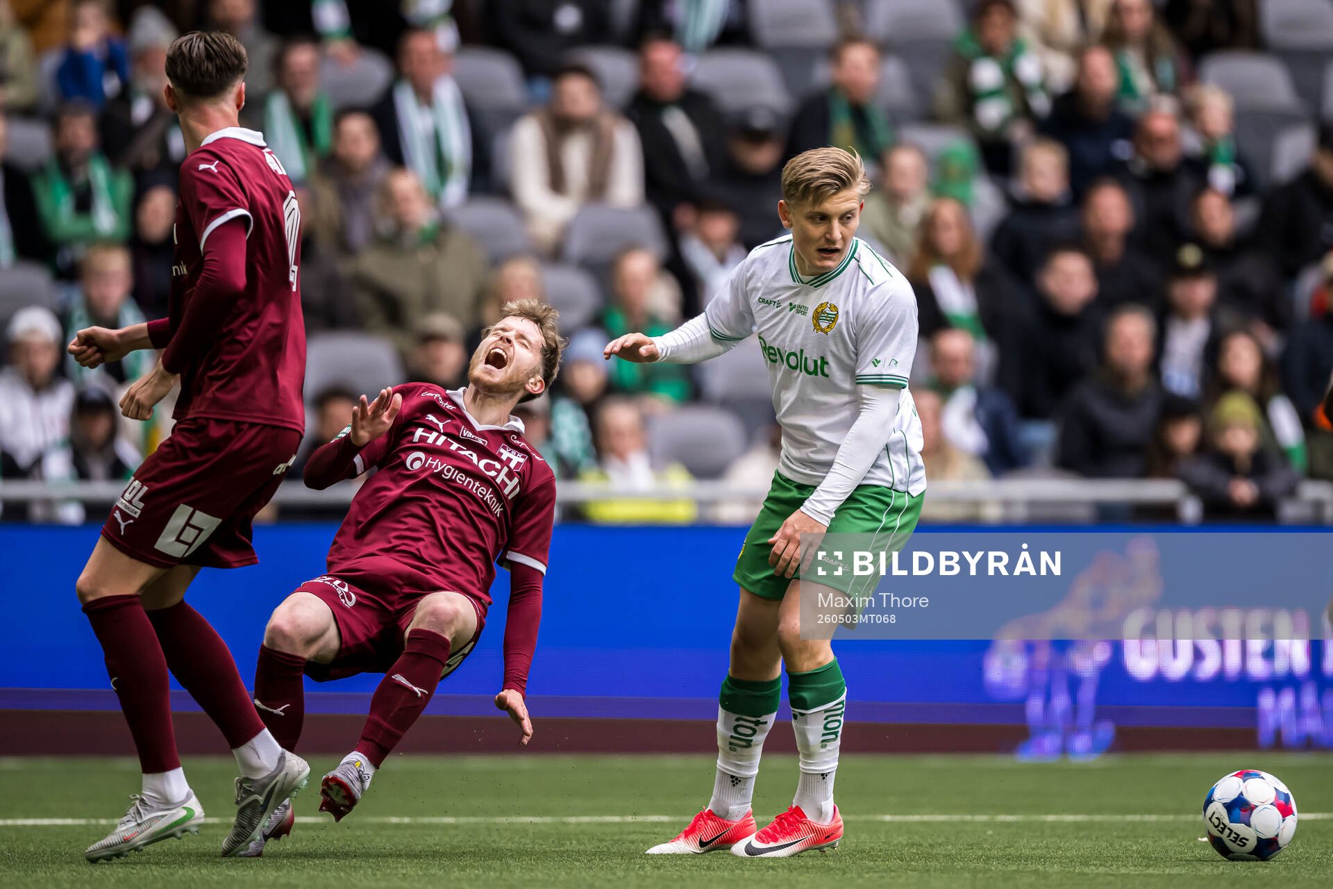 Hammarbys Dennis Collander och Västerås Victor Wernersson