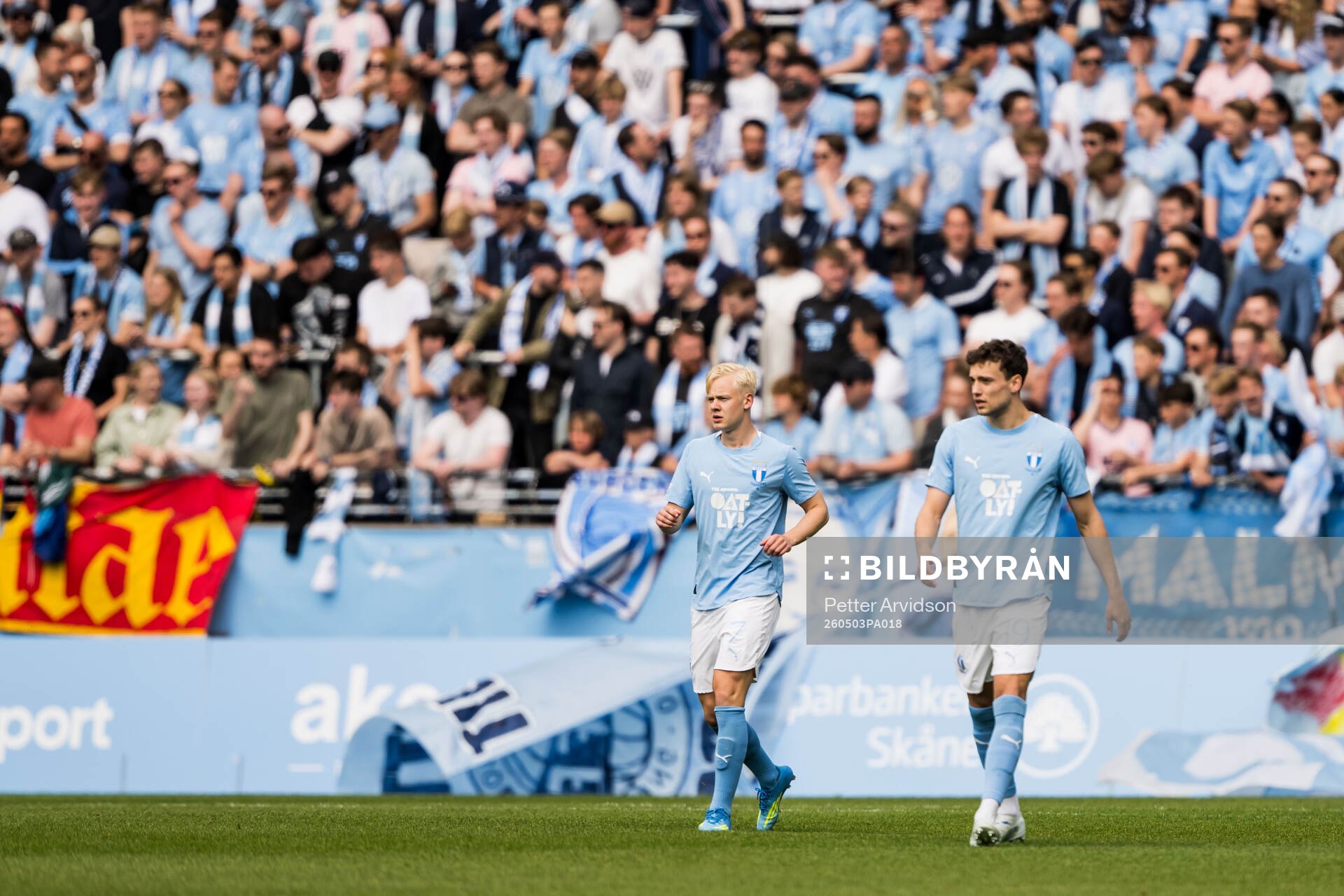 Malmö FFs Otto Rosengren och Colin Rösler deppar