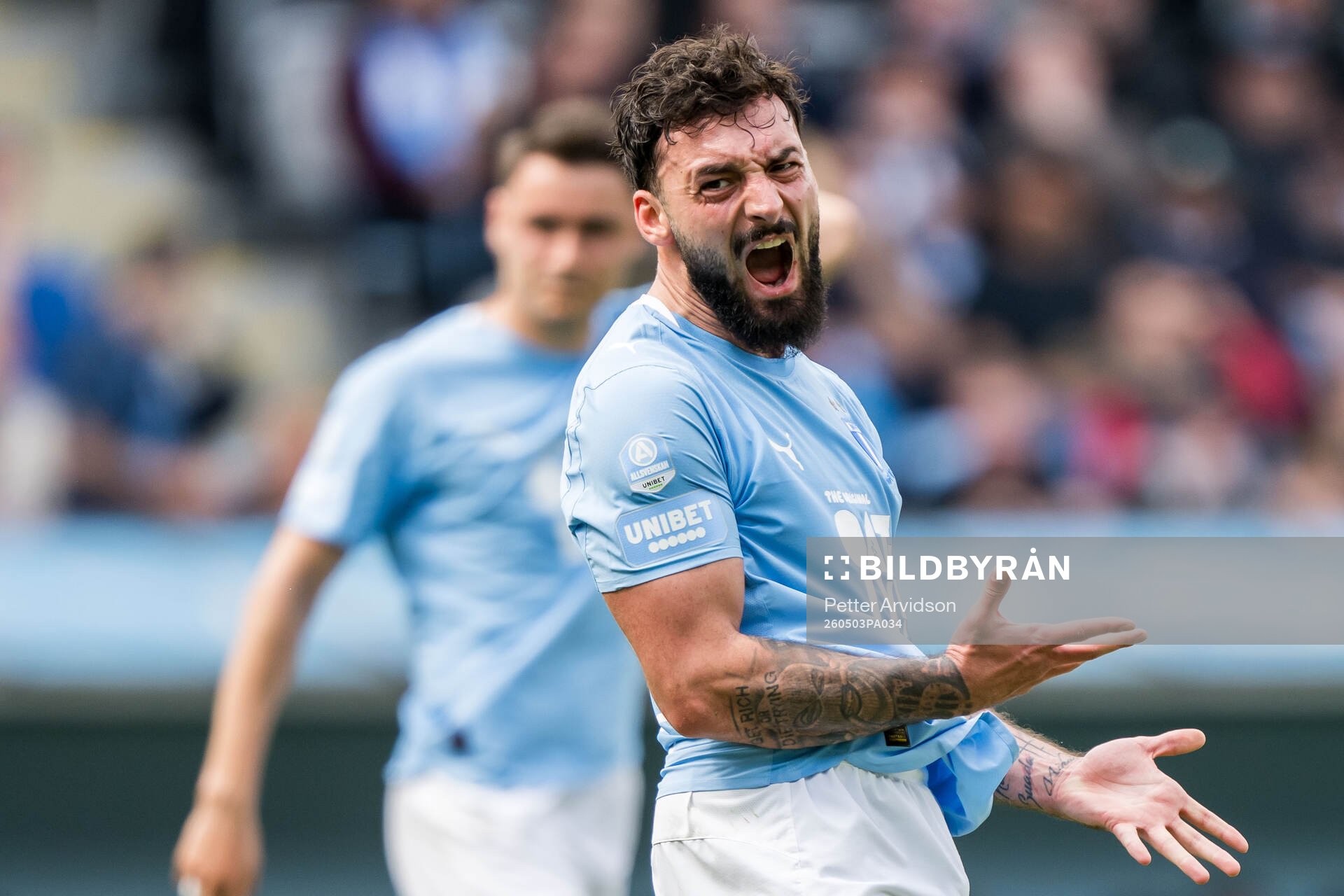 Malmö FFs Sead Haksabanovic reagerar