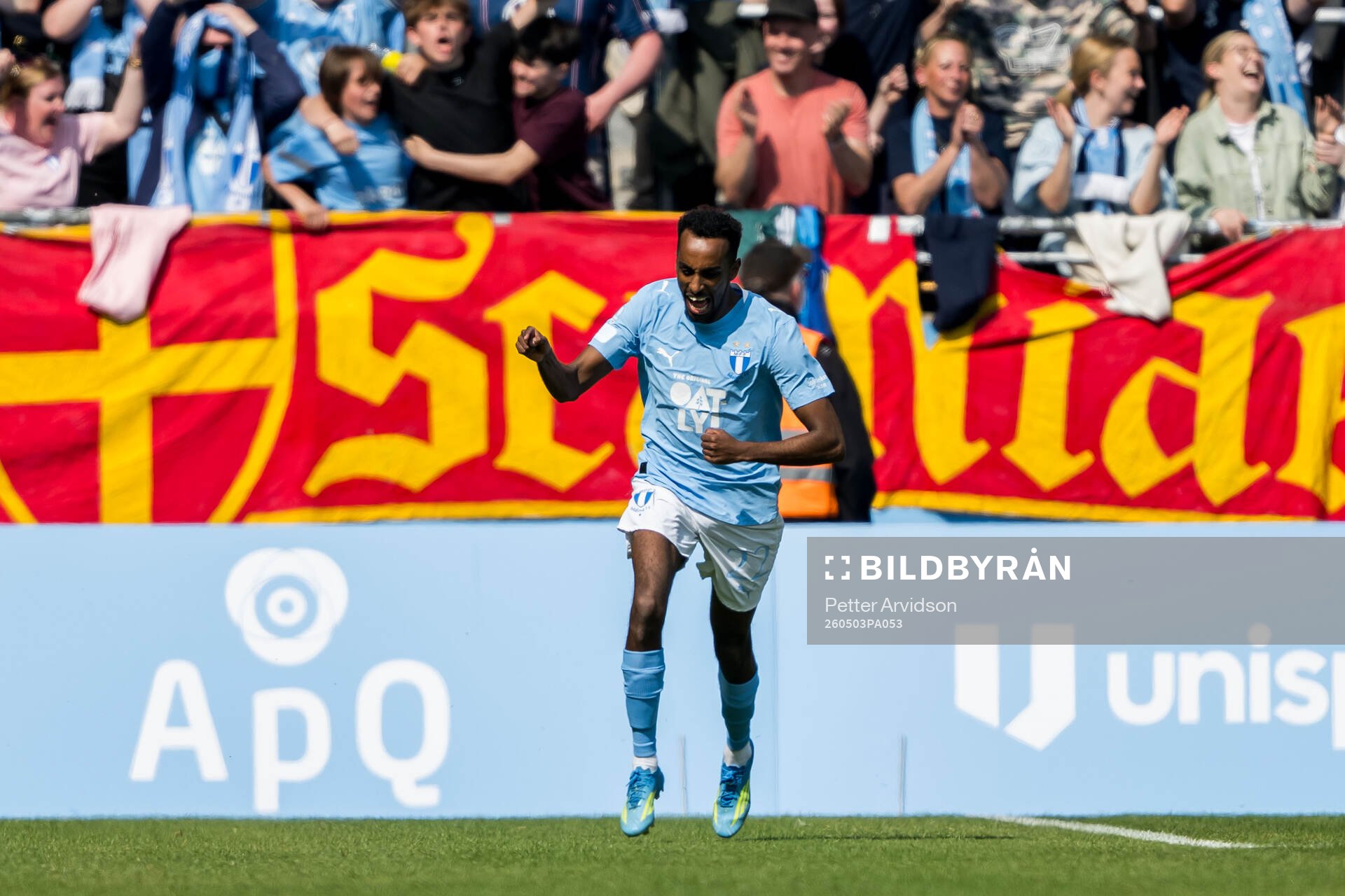Malmö FFs Taha Ali jublar