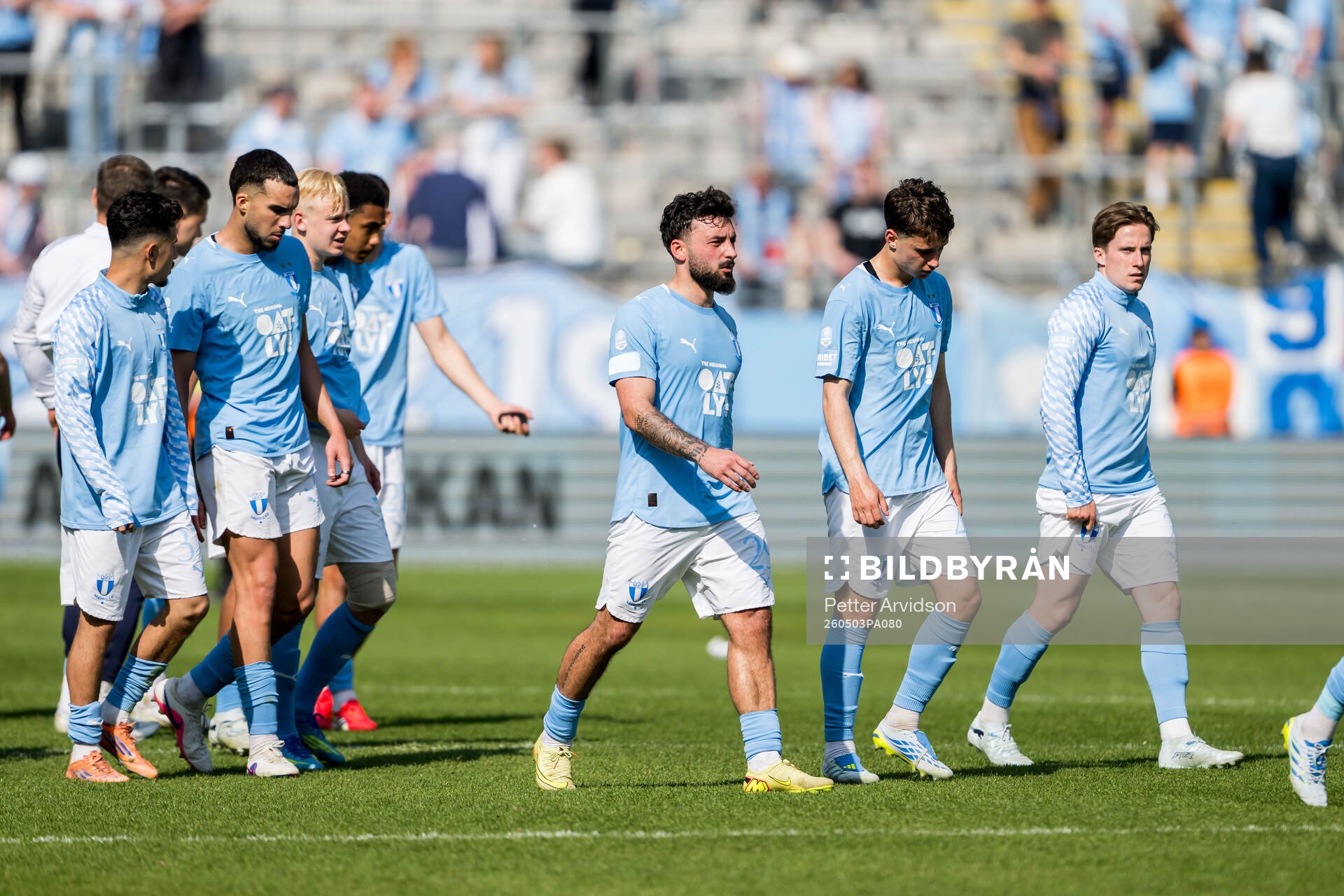 Malmö FFs Sead Haksabanovic och Kenan Busuladzic deppar