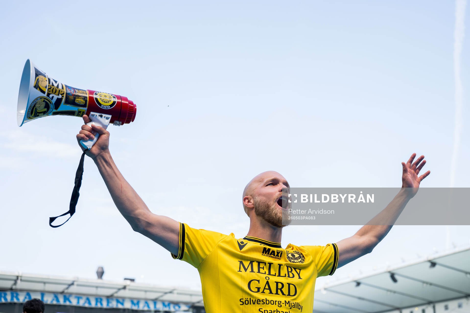 Mjällbys Viktor Gustafson jublar