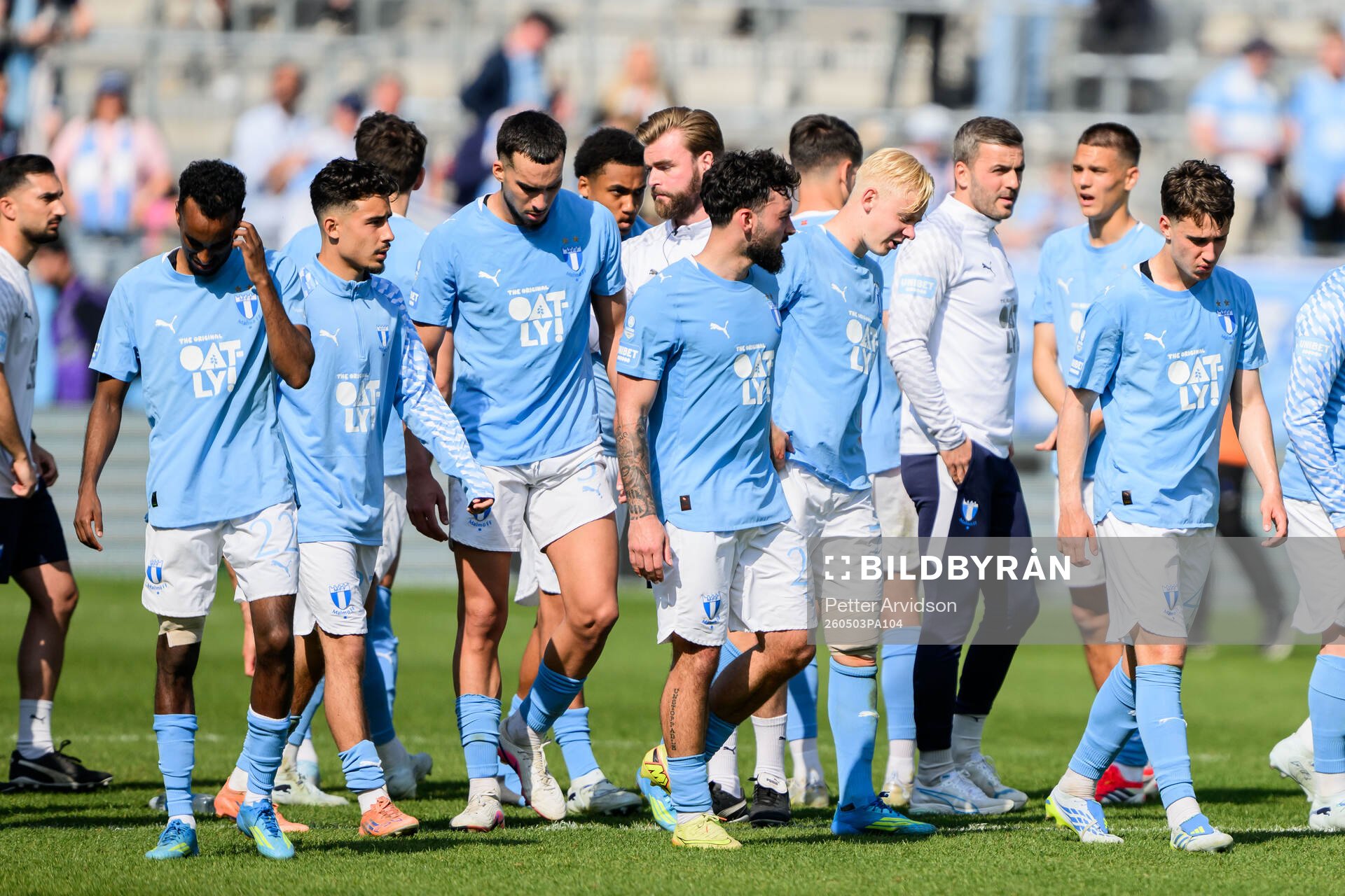 Malmö FFs spelare deppar
