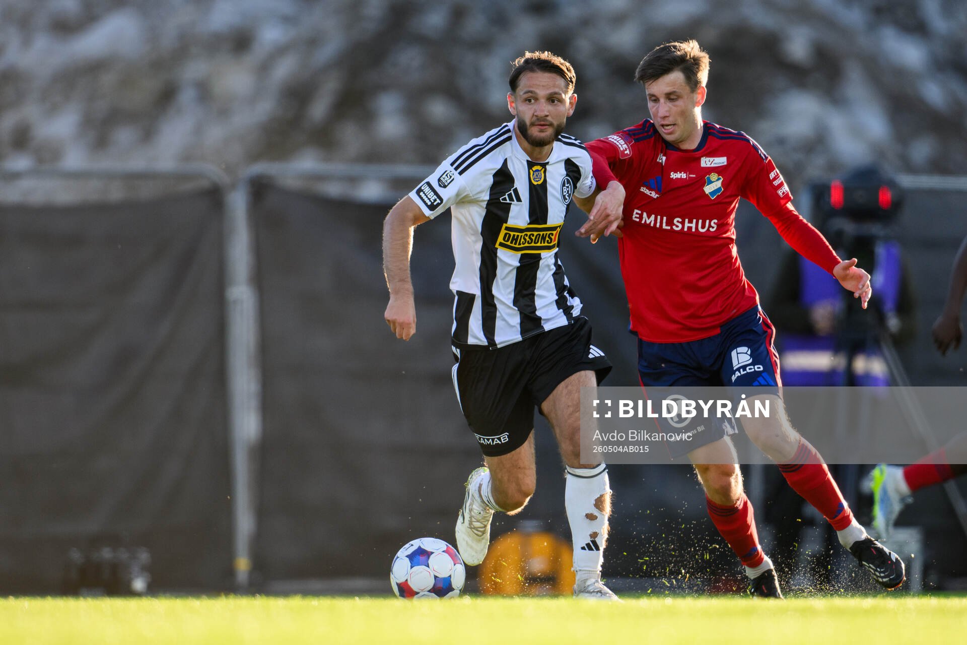 Landskronas Allen Smajic och Östers Filip Olsson