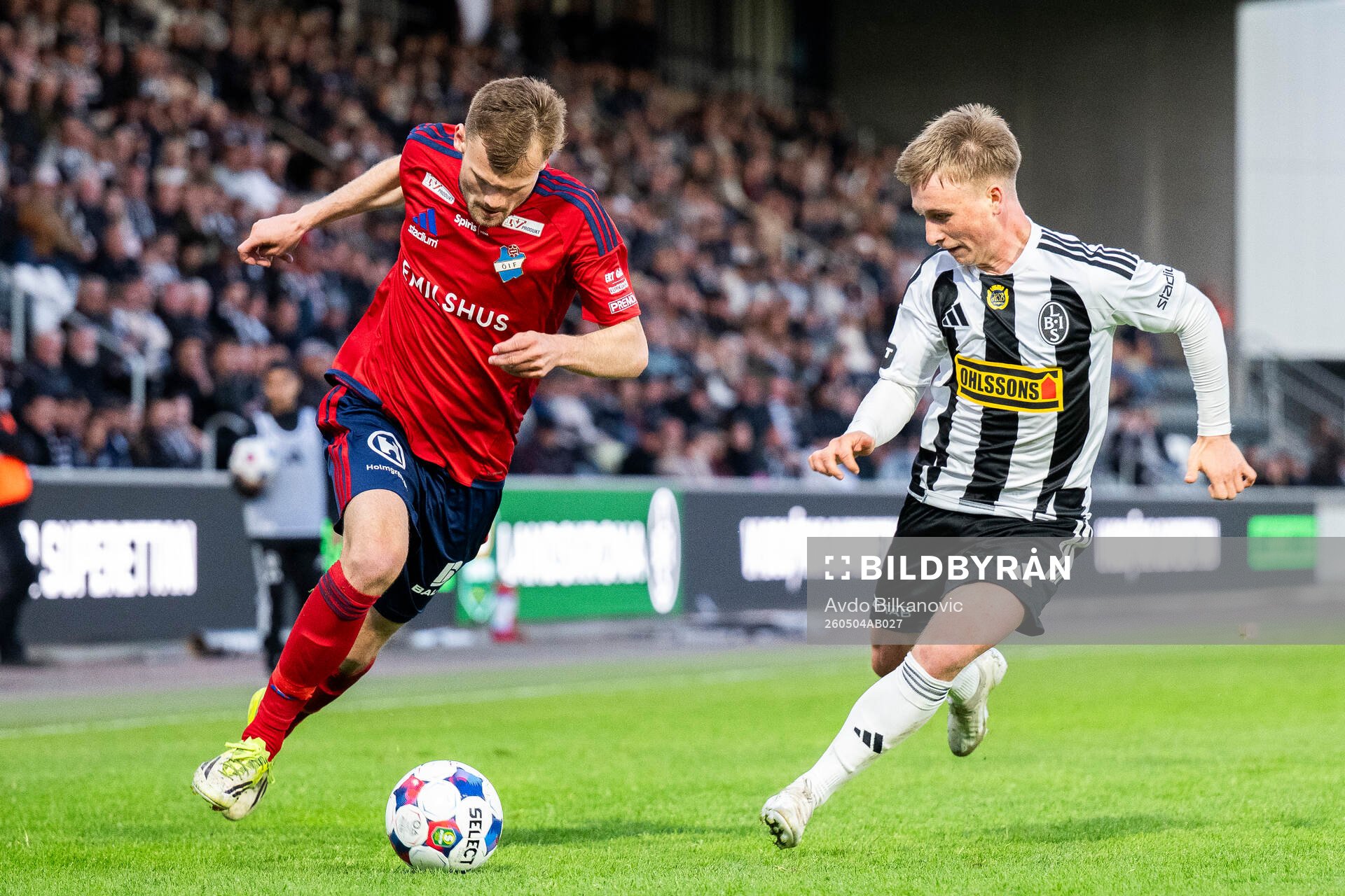 Landskronas Constantino Capotondi och Östers Oscar Uddenäs