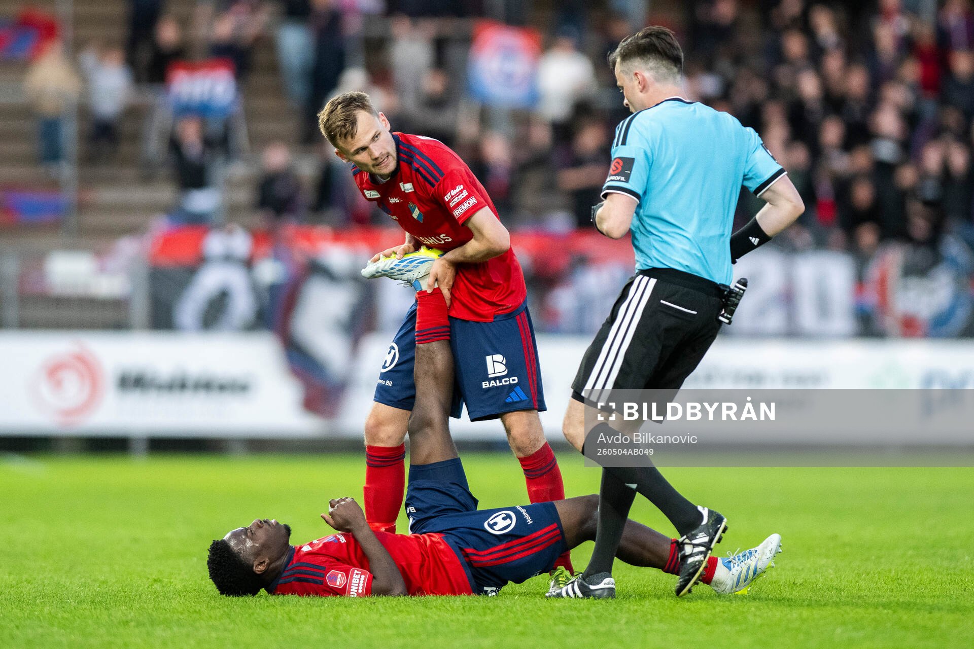 Östers Raymond Adjei och Oscar Uddenäs