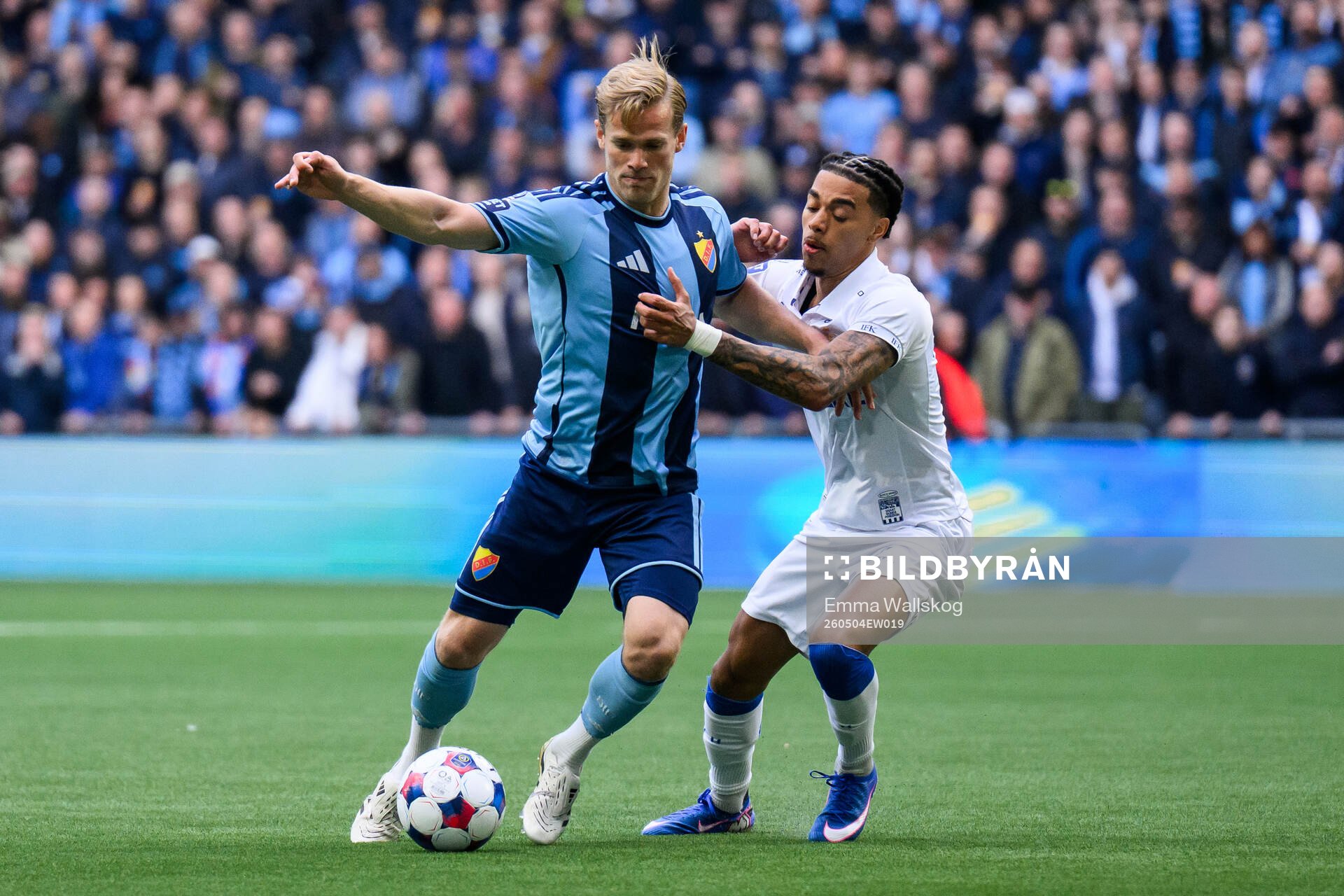 Djurgårdens Hampus Finndell och IFK Göteborgs Sebastian