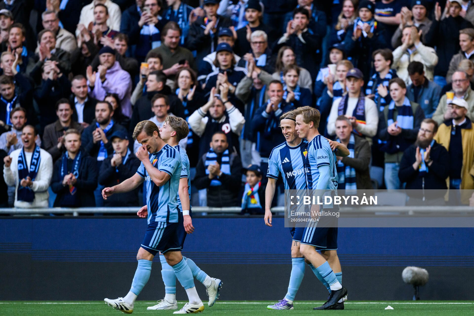 Djurgårdens Jeppe Okkels jublar
