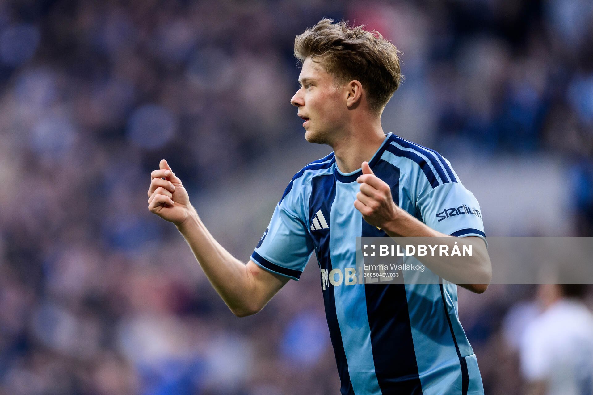 Djurgårdens Patric Åslund jublar
