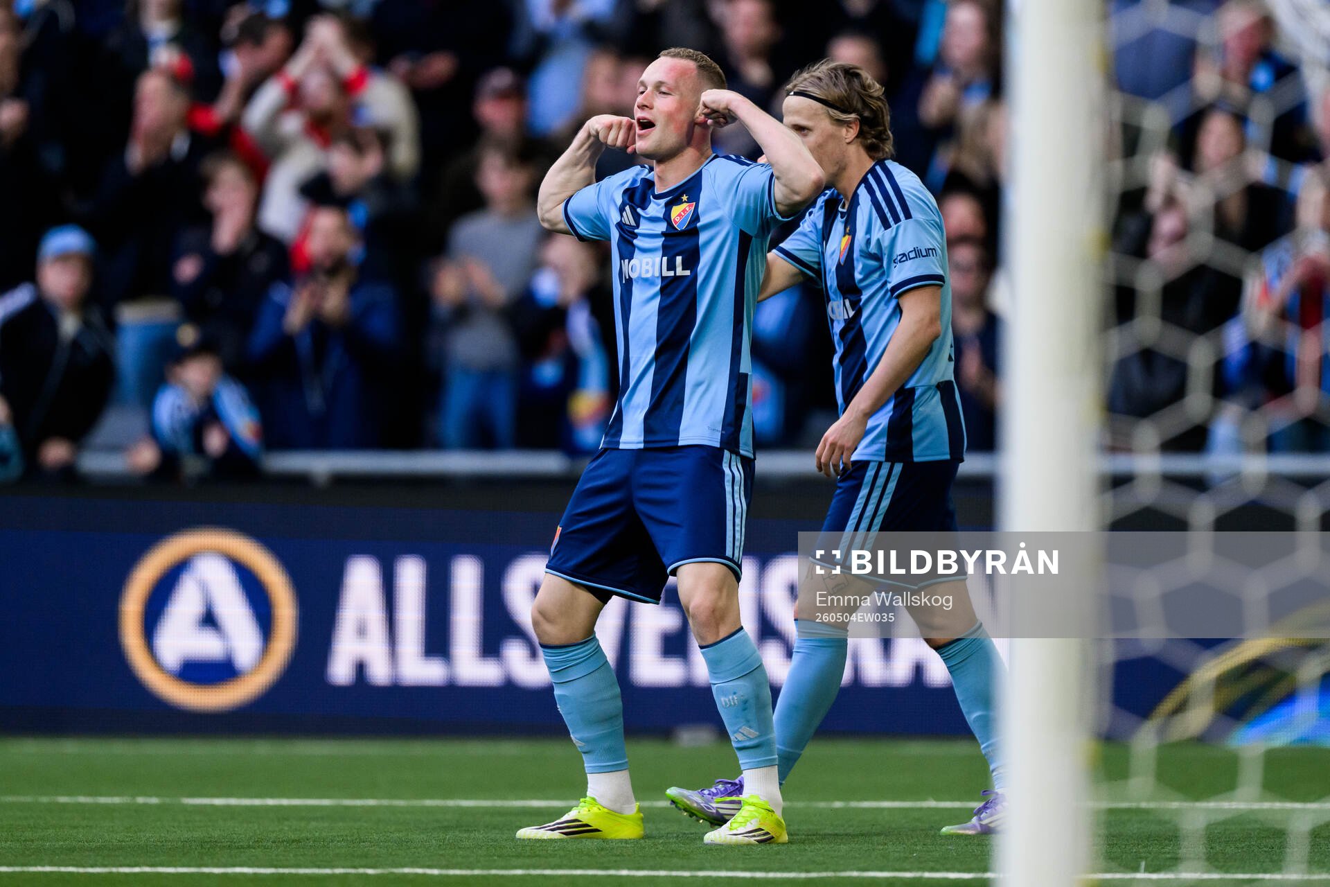 Djurgårdens Kristian Lien jublar